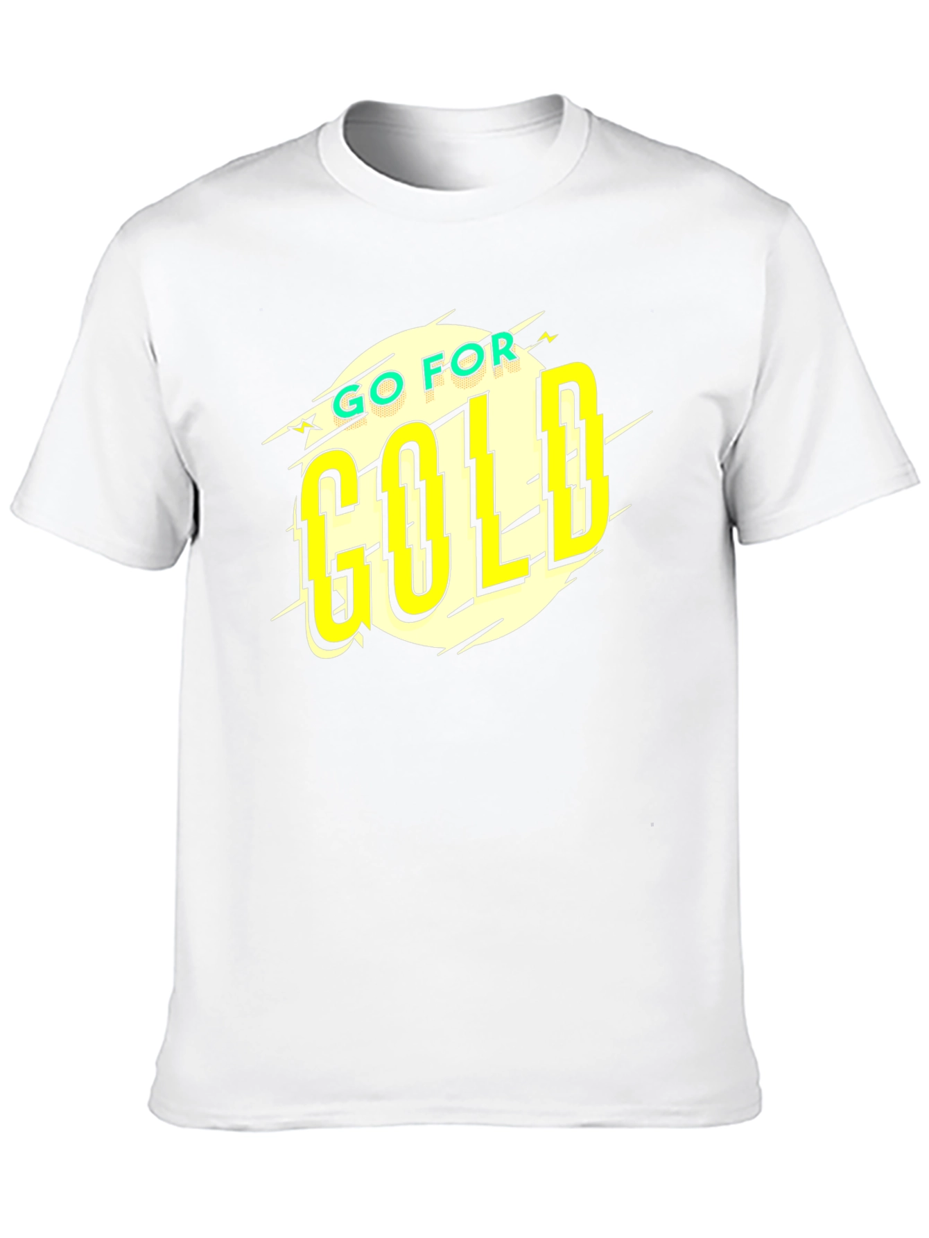 Go For Gold Black Graphic T-Shirt