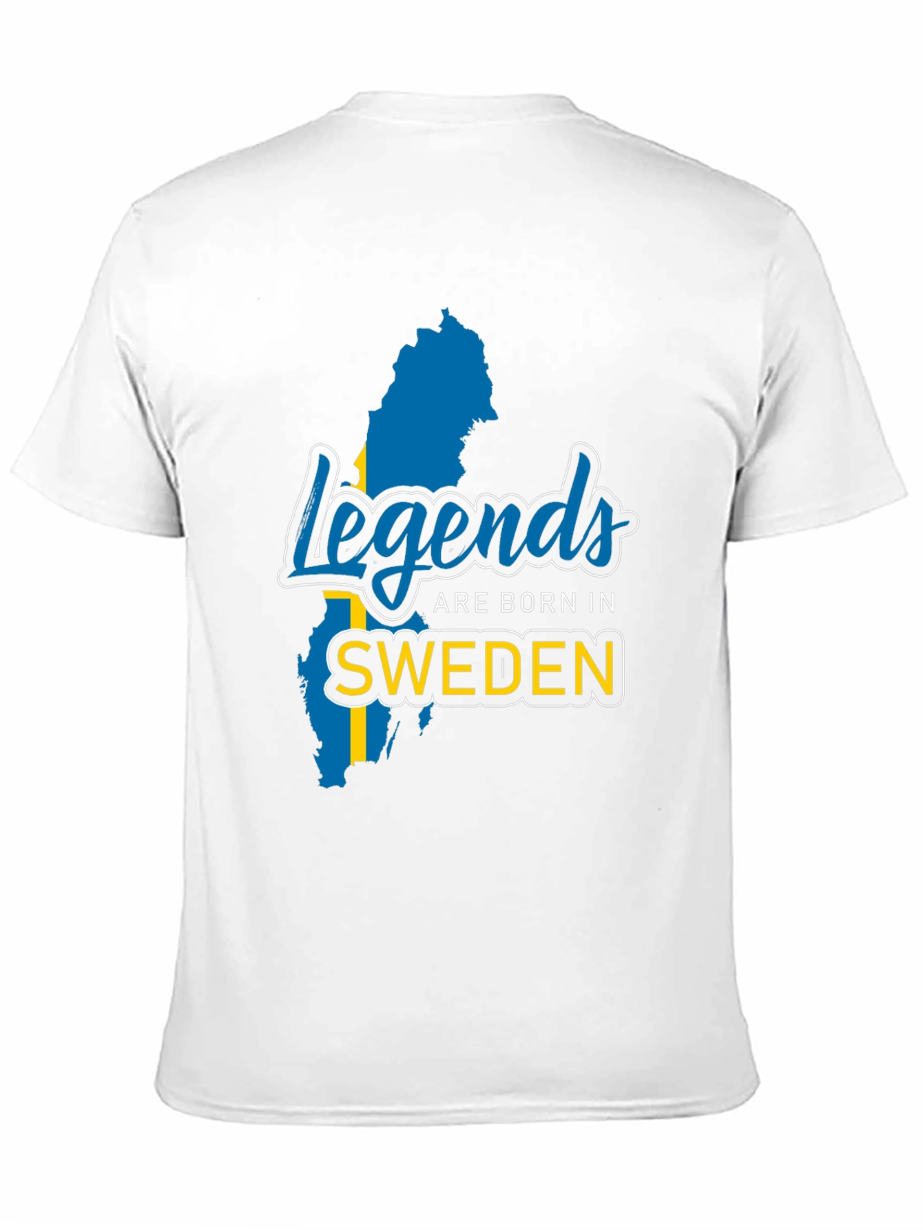 Legends Are Born In Sweden Black T-Shirt