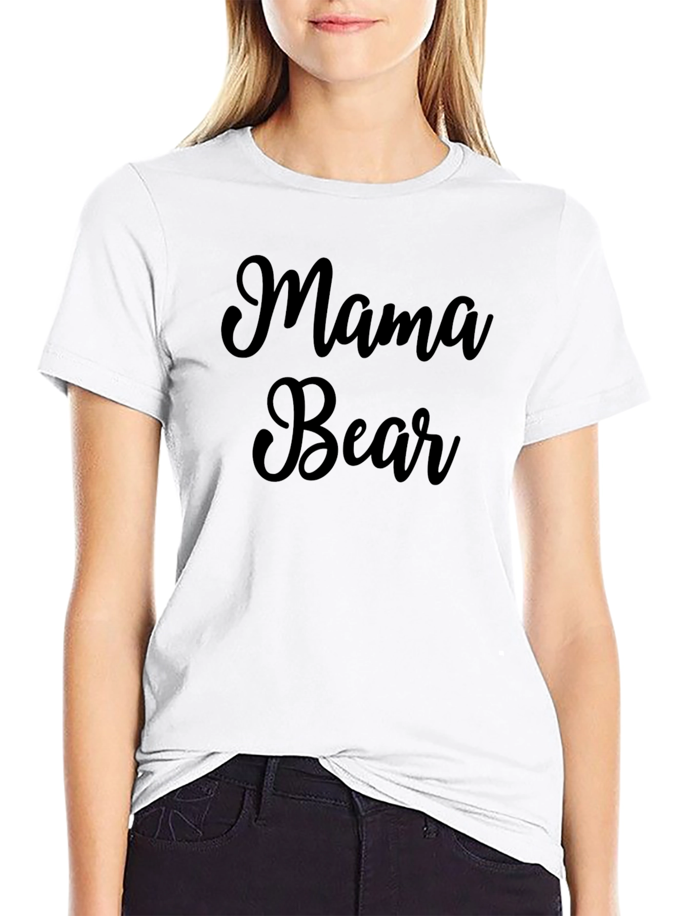 Mama Bear Graphic Tee - Black Unisex T-Shirt