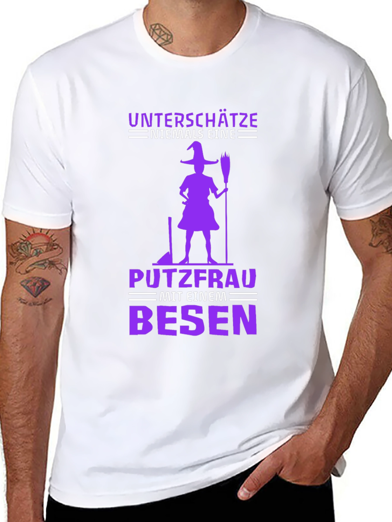 Witch Putzfrau T-Shirt - Never Underestimate!