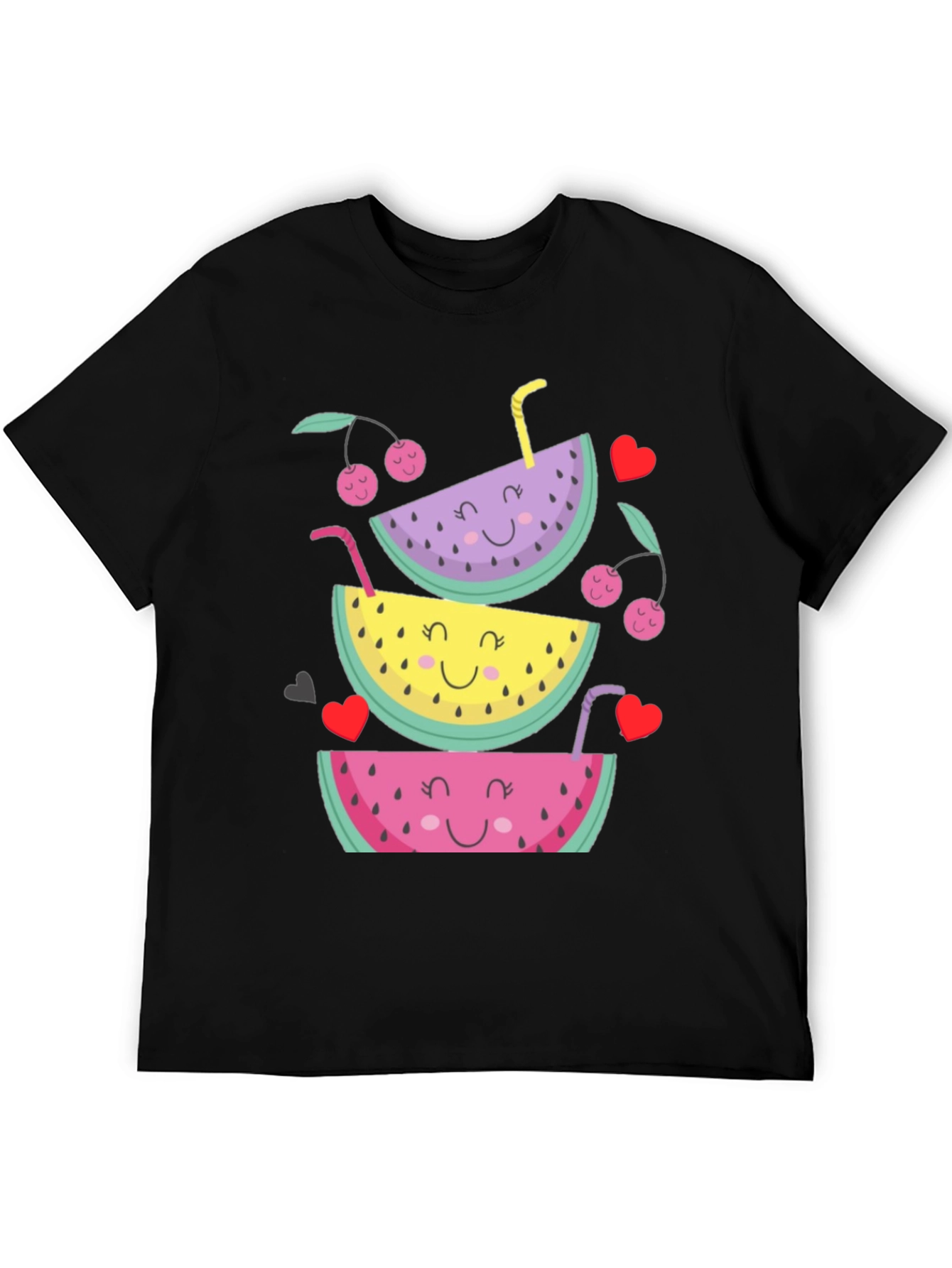 Fruit Stack Graphic Tee - Summer Fun Shirt