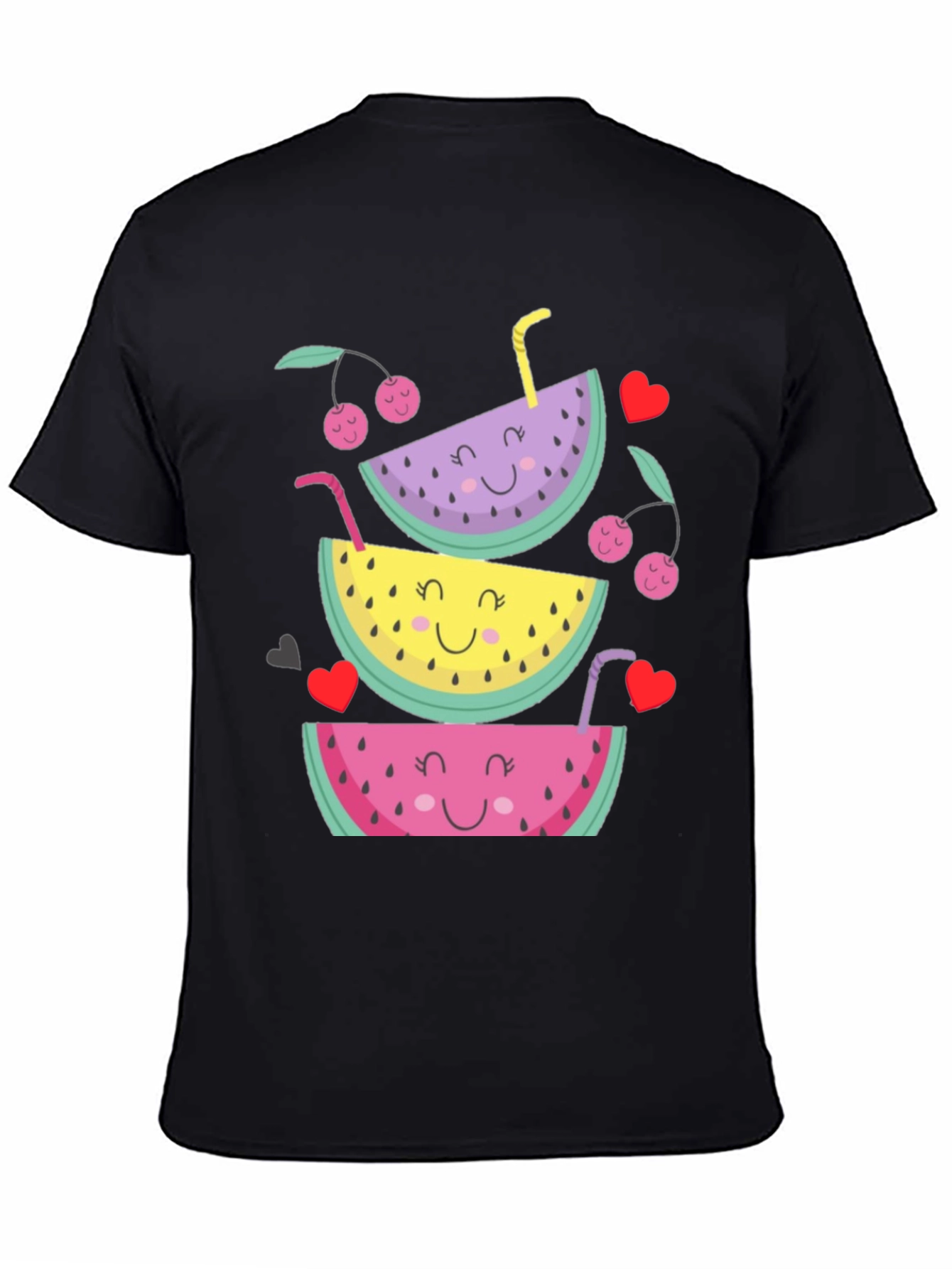 Fruit Stack Graphic Tee - Summer Fun Shirt