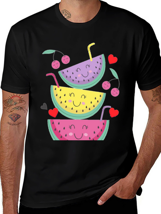Fruit Stack Graphic Tee - Summer Fun Shirt