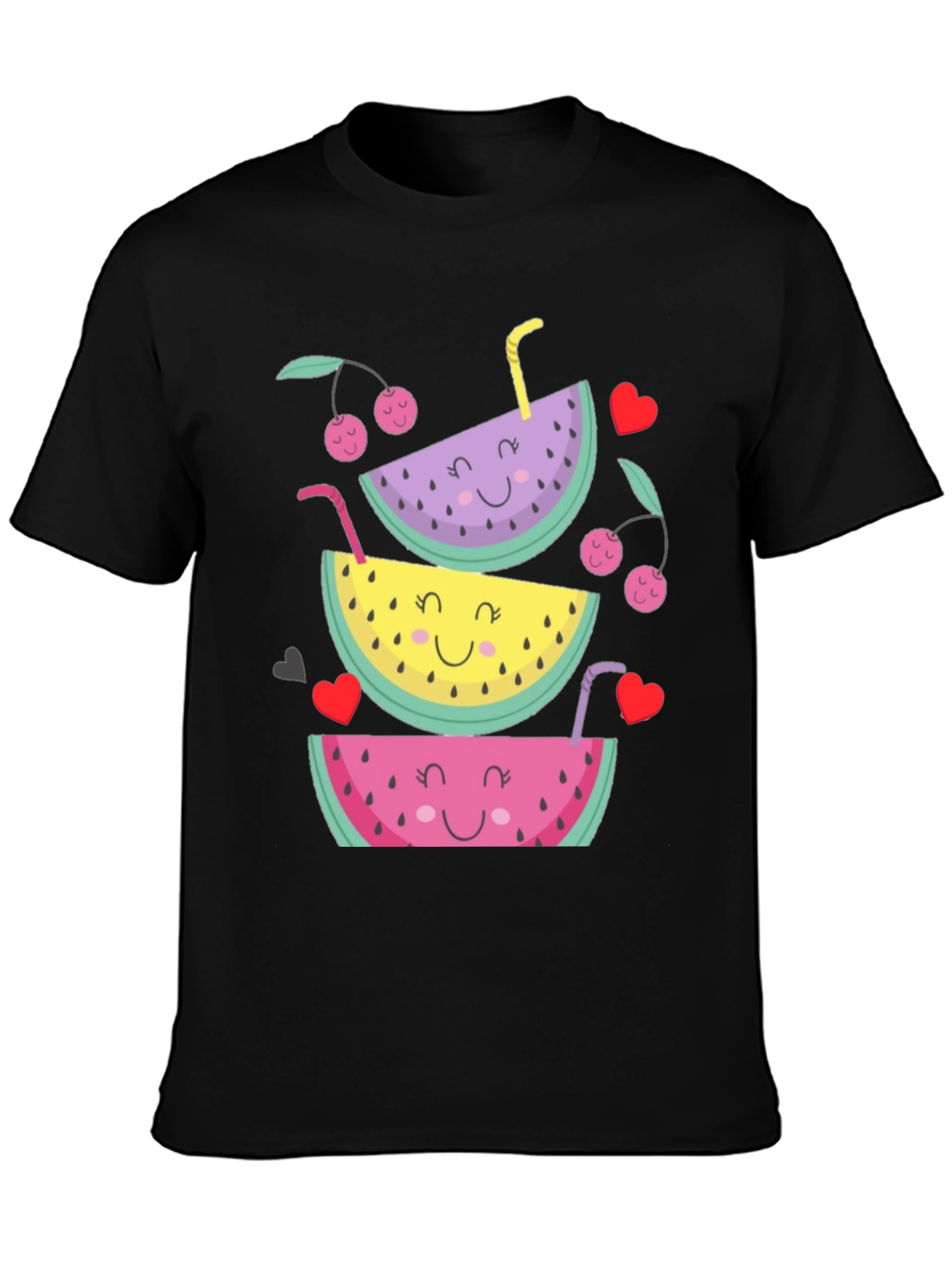 Fruit Stack Graphic Tee - Summer Fun Shirt