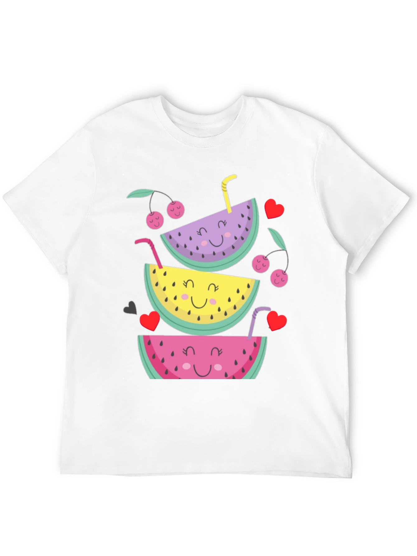 Fruit Stack Graphic Tee - Summer Fun Shirt