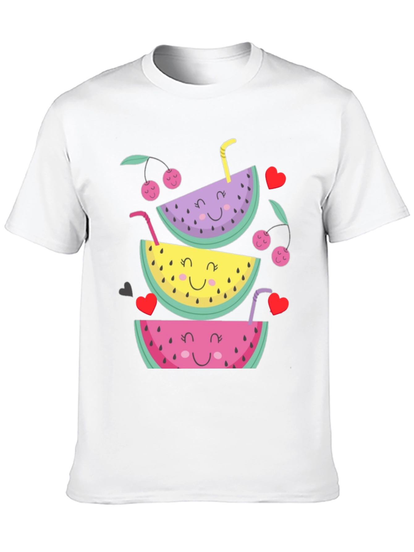 Fruit Stack Graphic Tee - Summer Fun Shirt