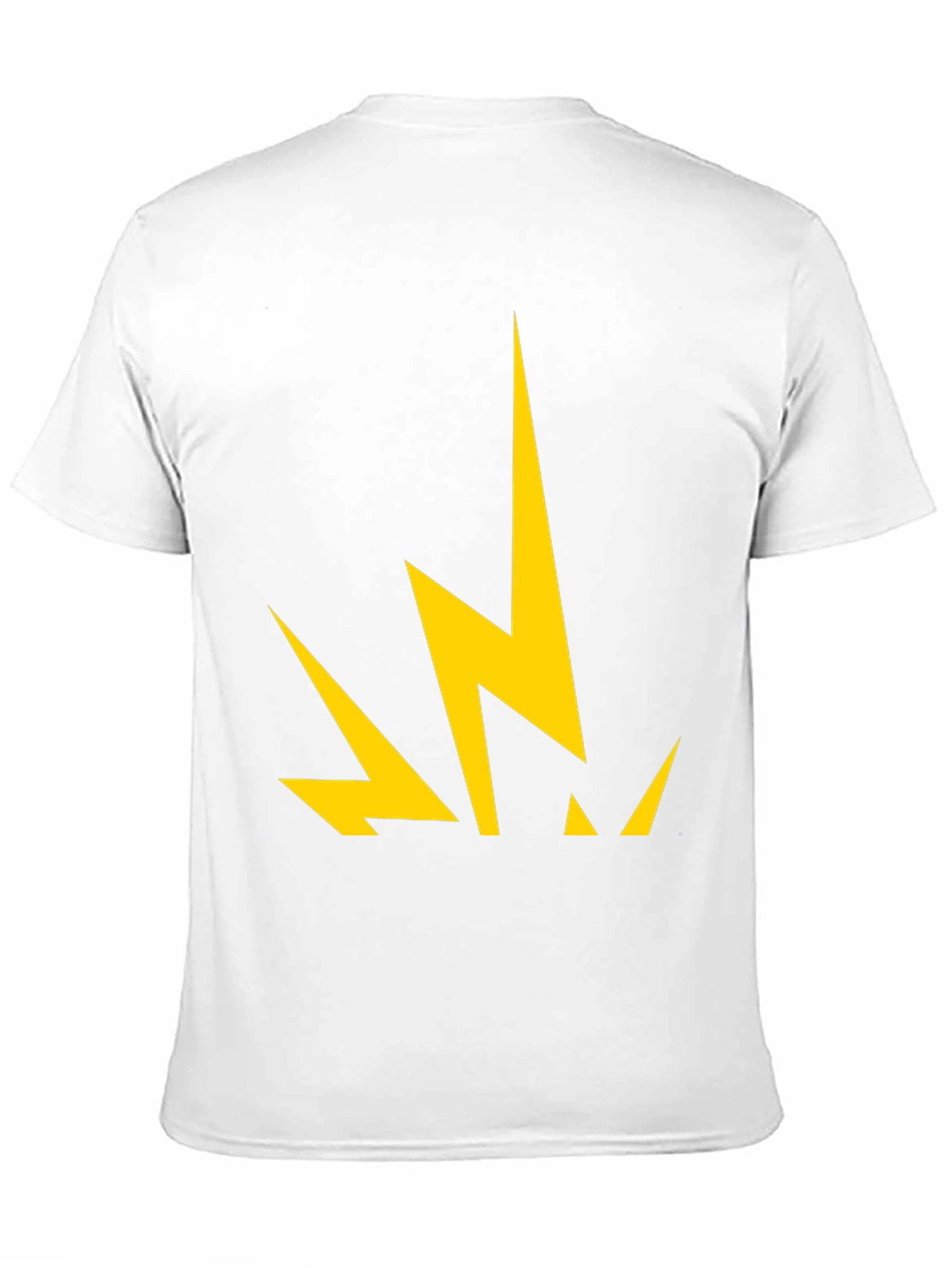 Bold Lightning Bolt Graphic Tee - Black