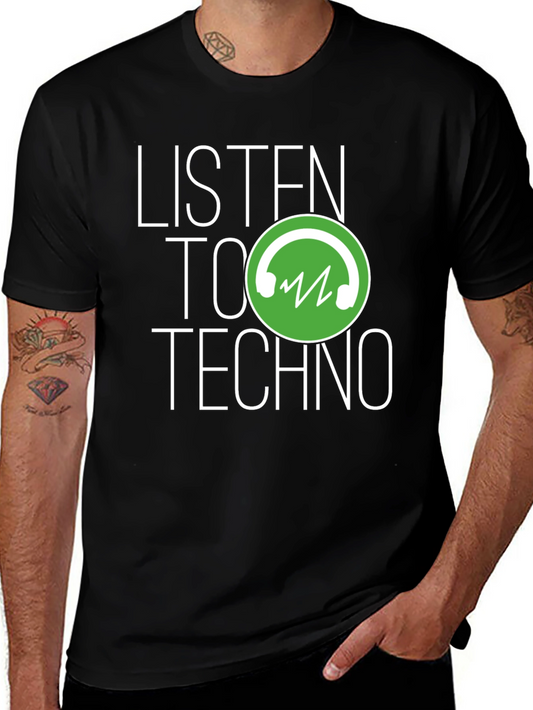 Listen To Techno Graphic T-Shirt