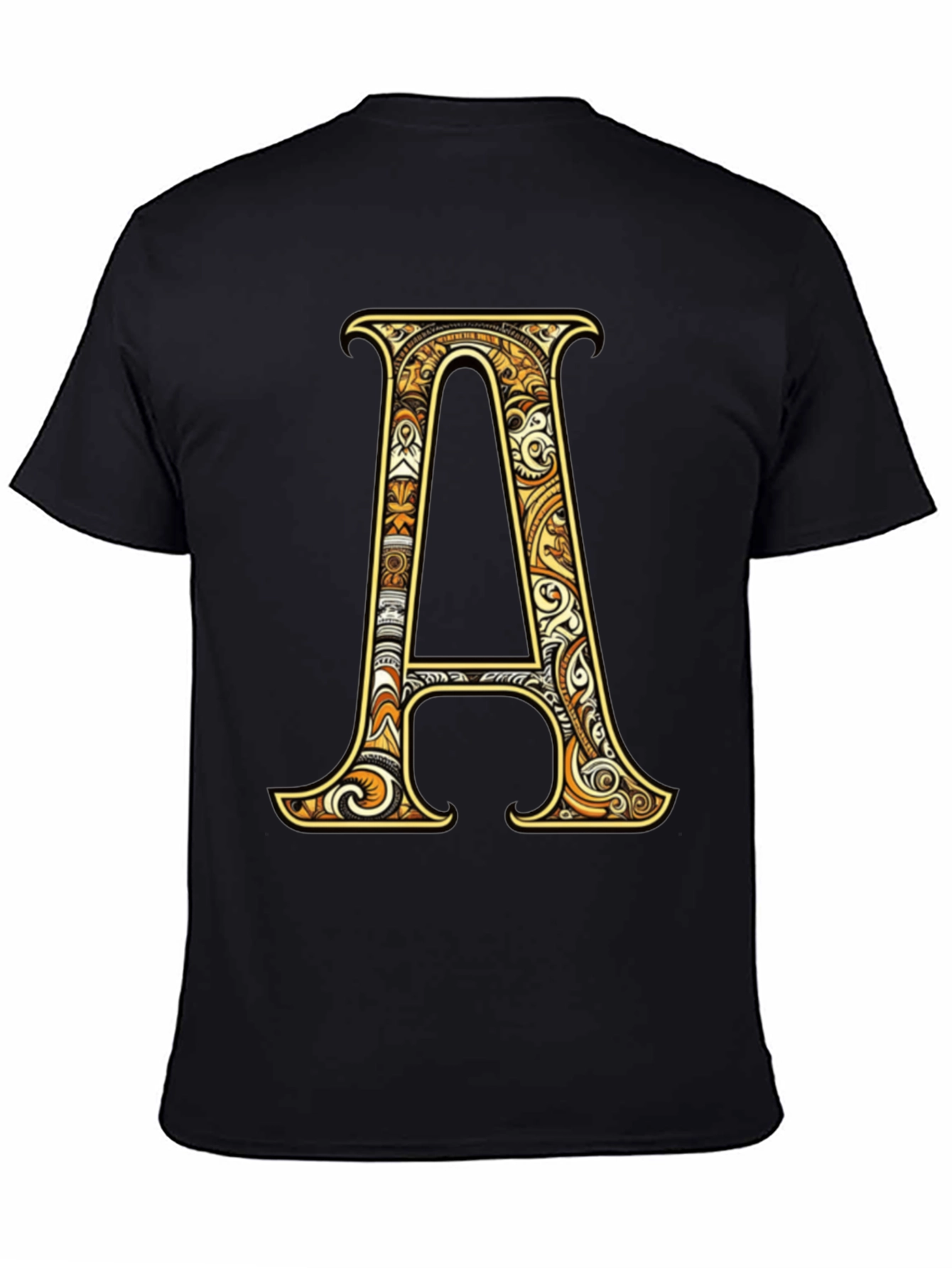 Letter A Graphic Tee - Stylish Initial Shirt