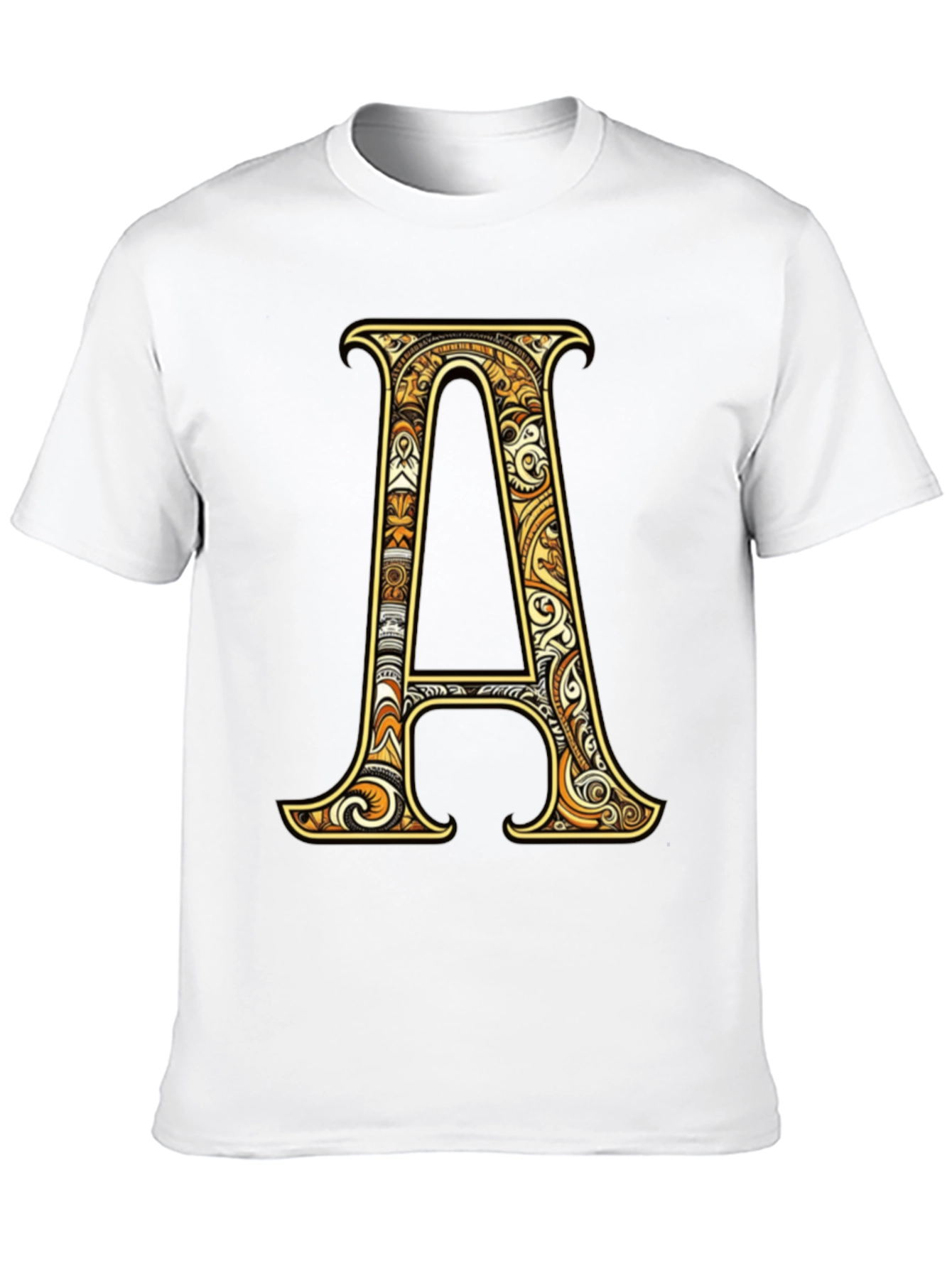 Letter A Graphic Tee - Stylish Initial Shirt
