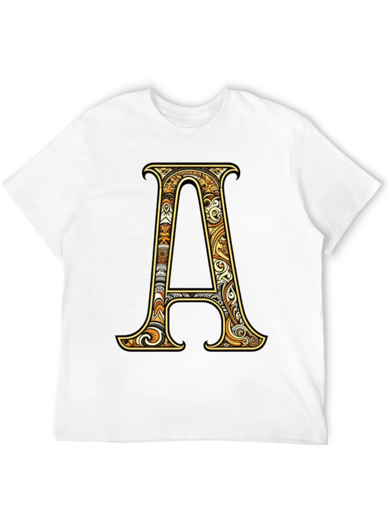 Letter A Graphic Tee - Stylish Initial Shirt