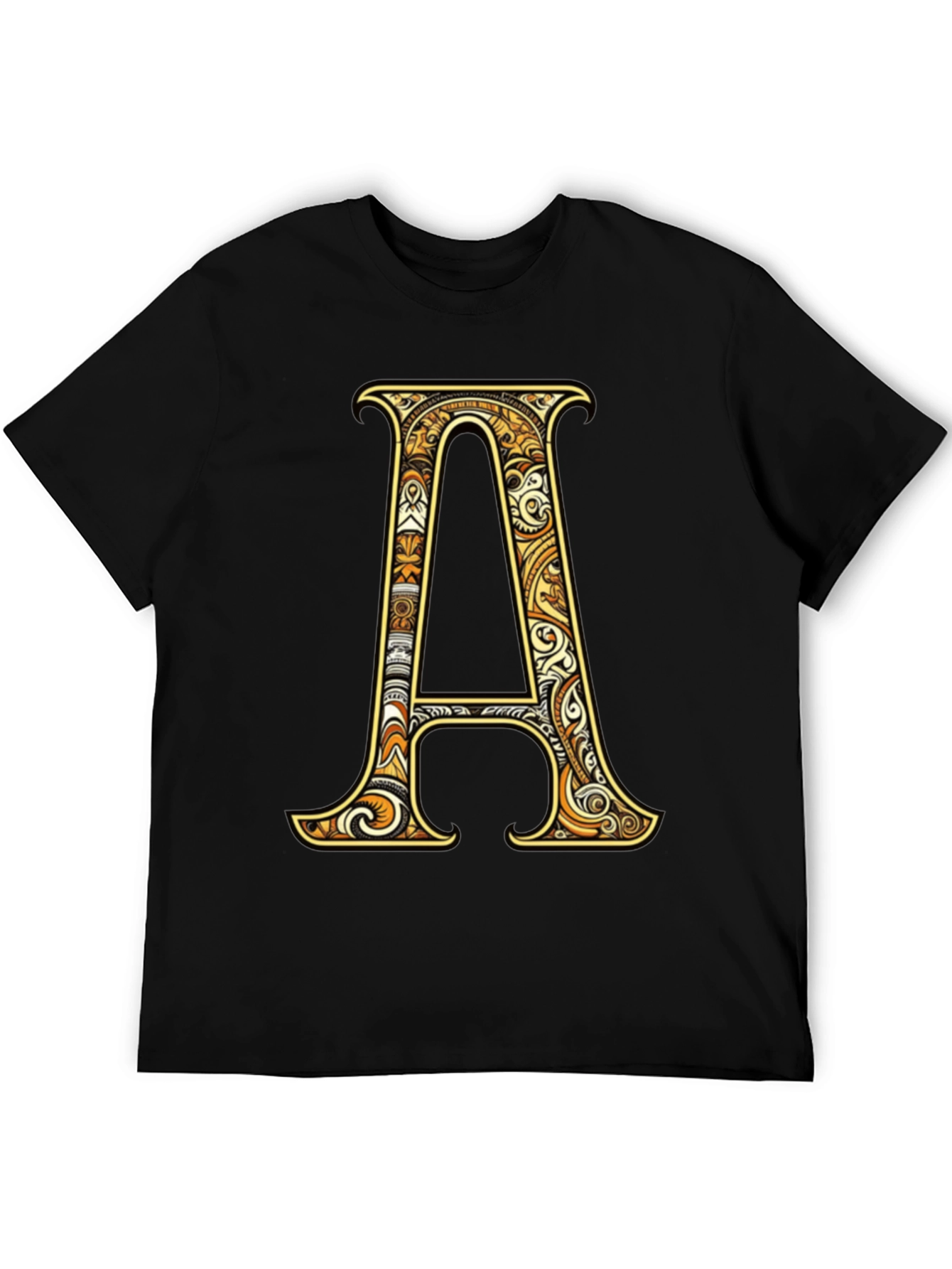Letter A Graphic Tee - Stylish Initial Shirt