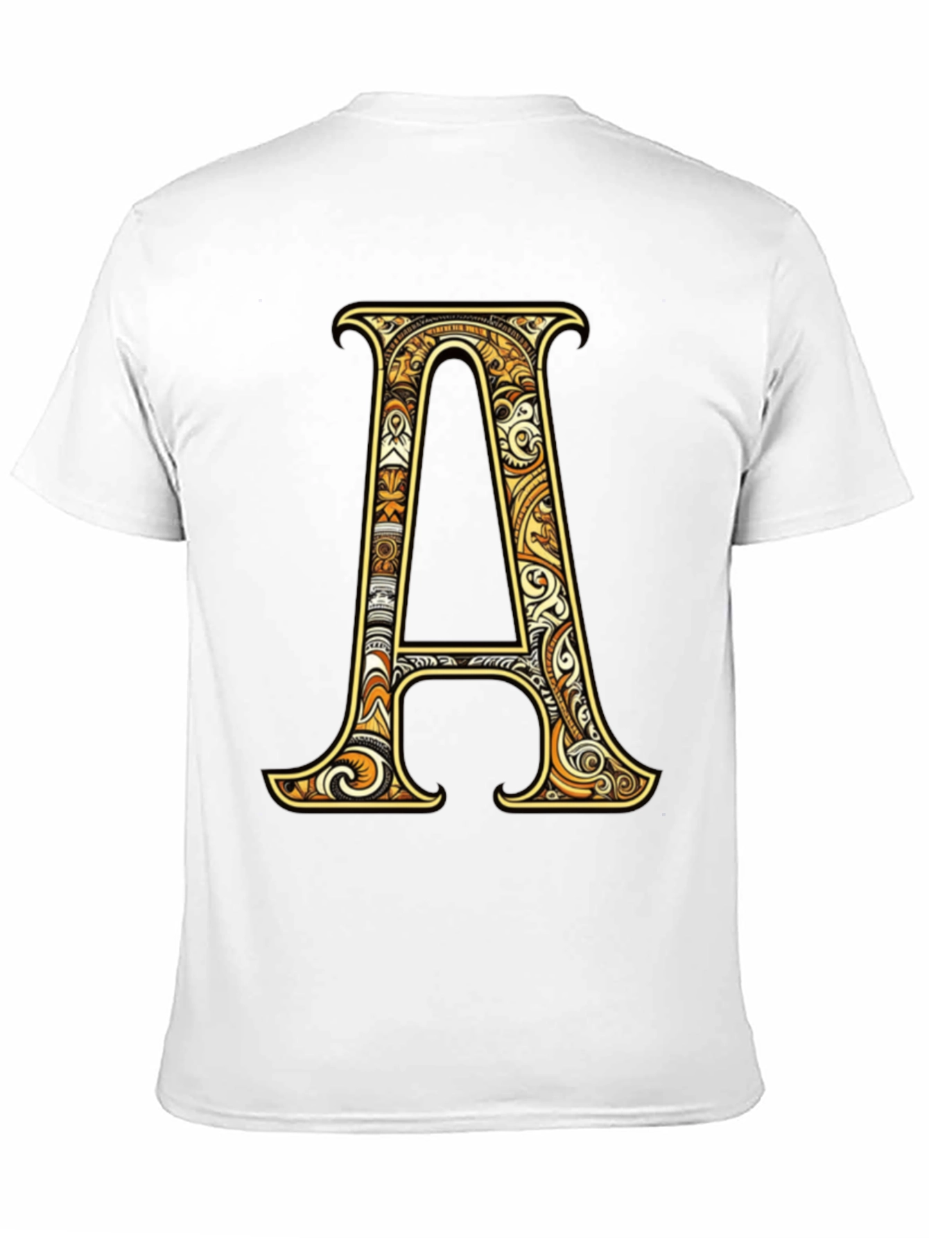 Letter A Graphic Tee - Stylish Initial Shirt