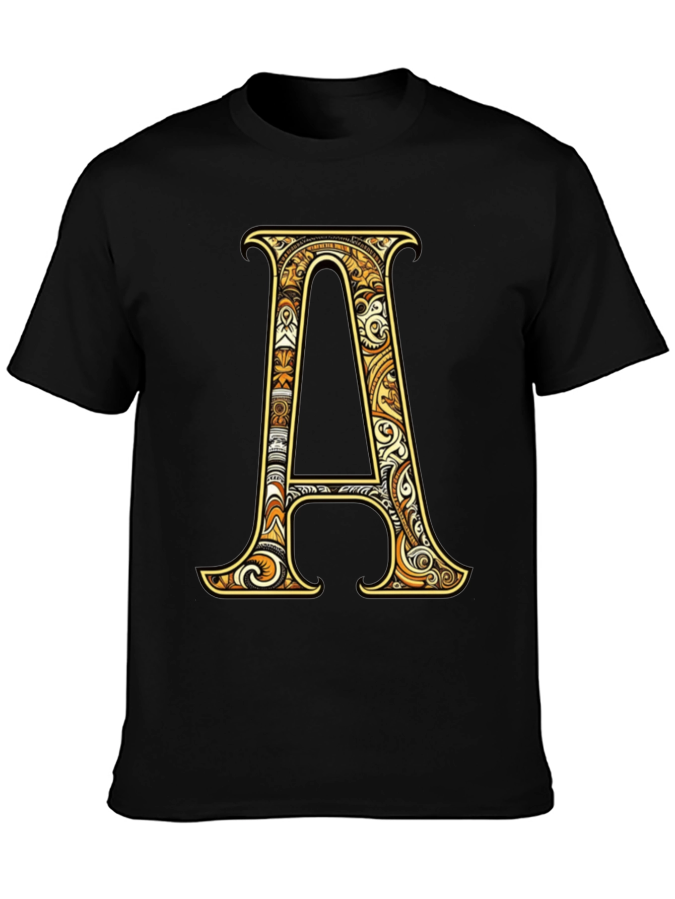 Letter A Graphic Tee - Stylish Initial Shirt