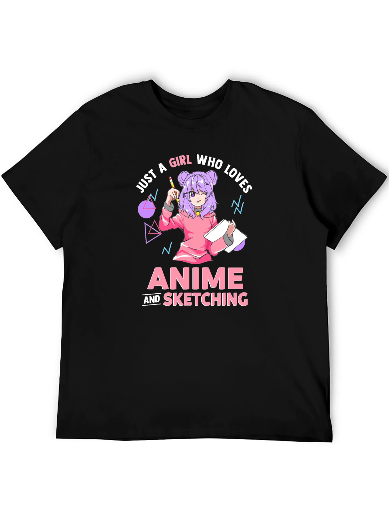 Anime and Sketching Girl T-Shirt