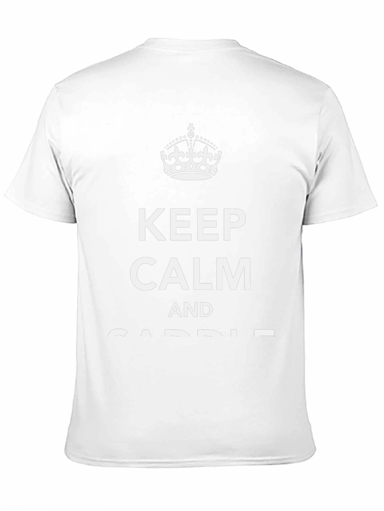 Keep Calm and Saddle Up Black T-Shirt