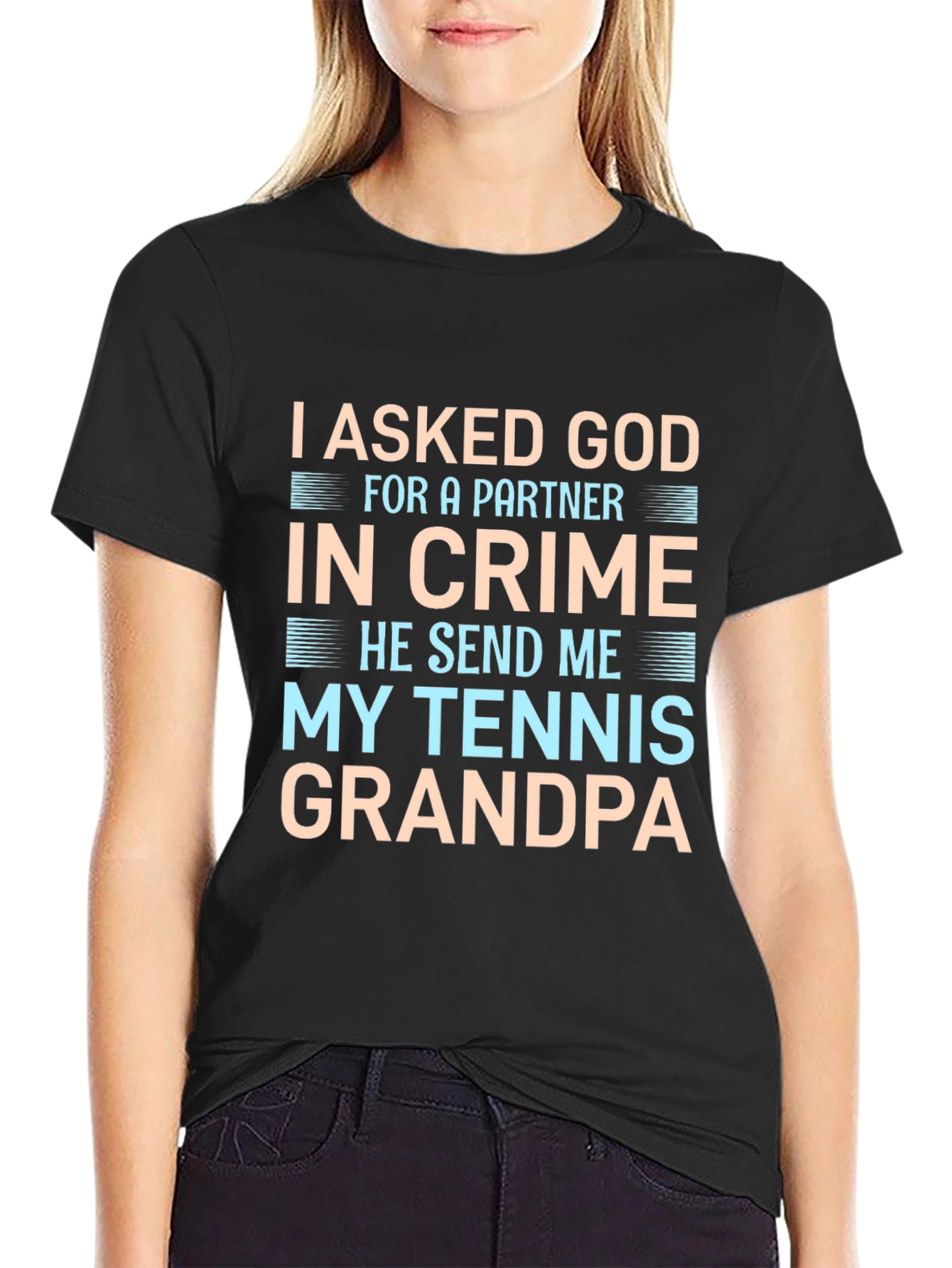 Tennis Grandpa Graphic T-Shirt