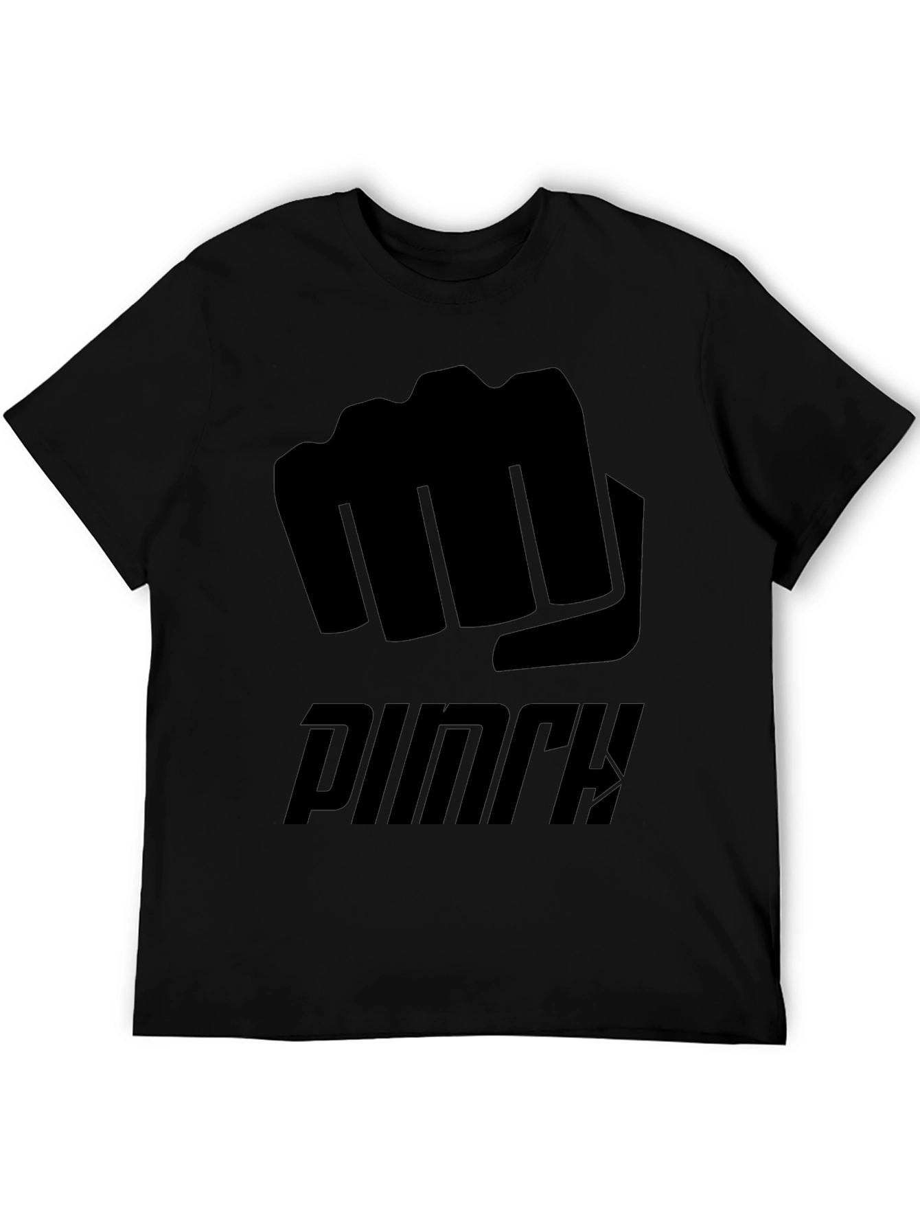 Black Fist Punch Graphic T-Shirt | Mens Casual Tee