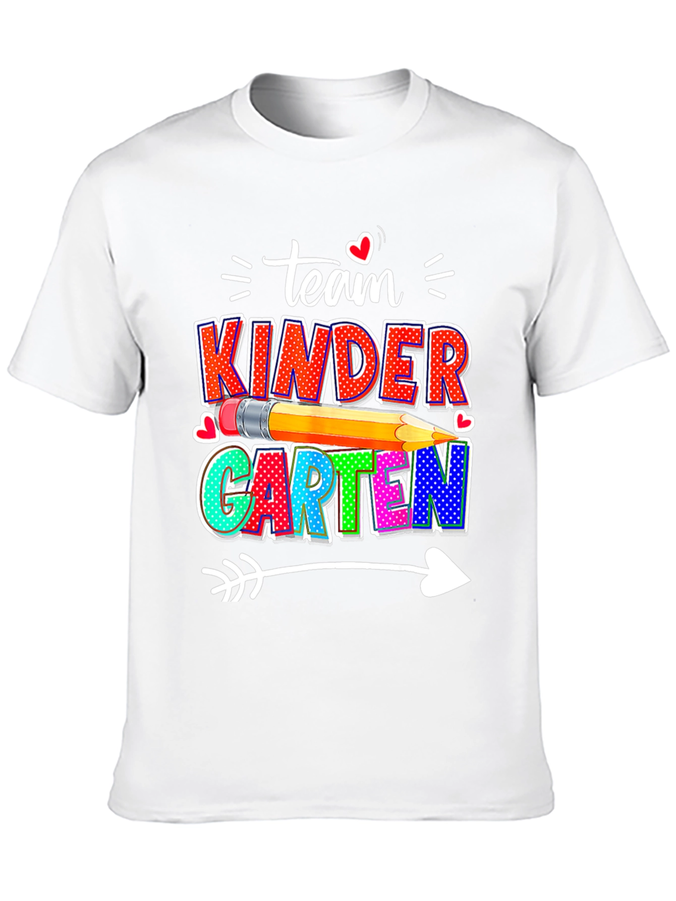 Team Kinder Teacher Arrow T-Shirt