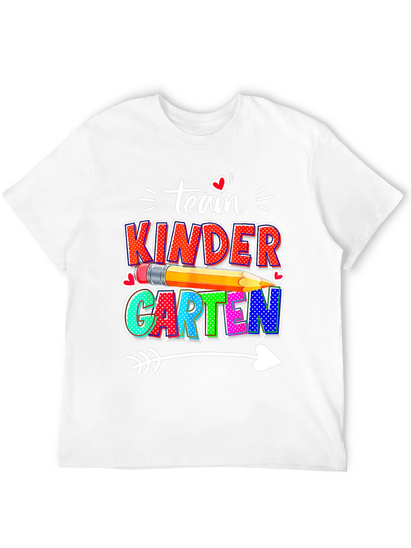 Team Kinder Teacher Arrow T-Shirt
