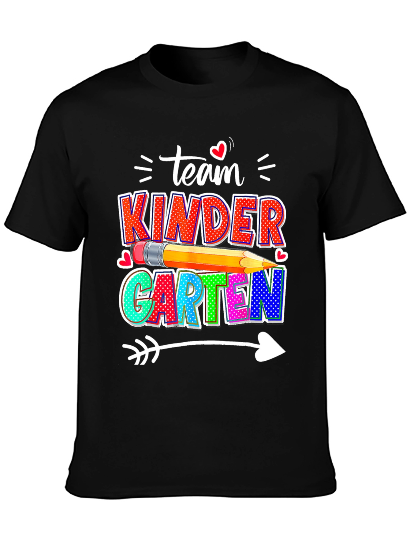 Team Kinder Teacher Arrow T-Shirt