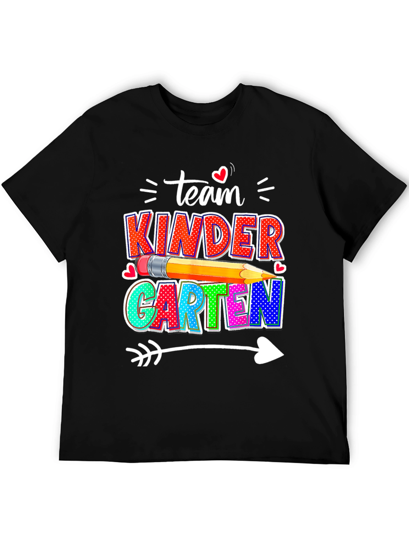 Team Kinder Teacher Arrow T-Shirt