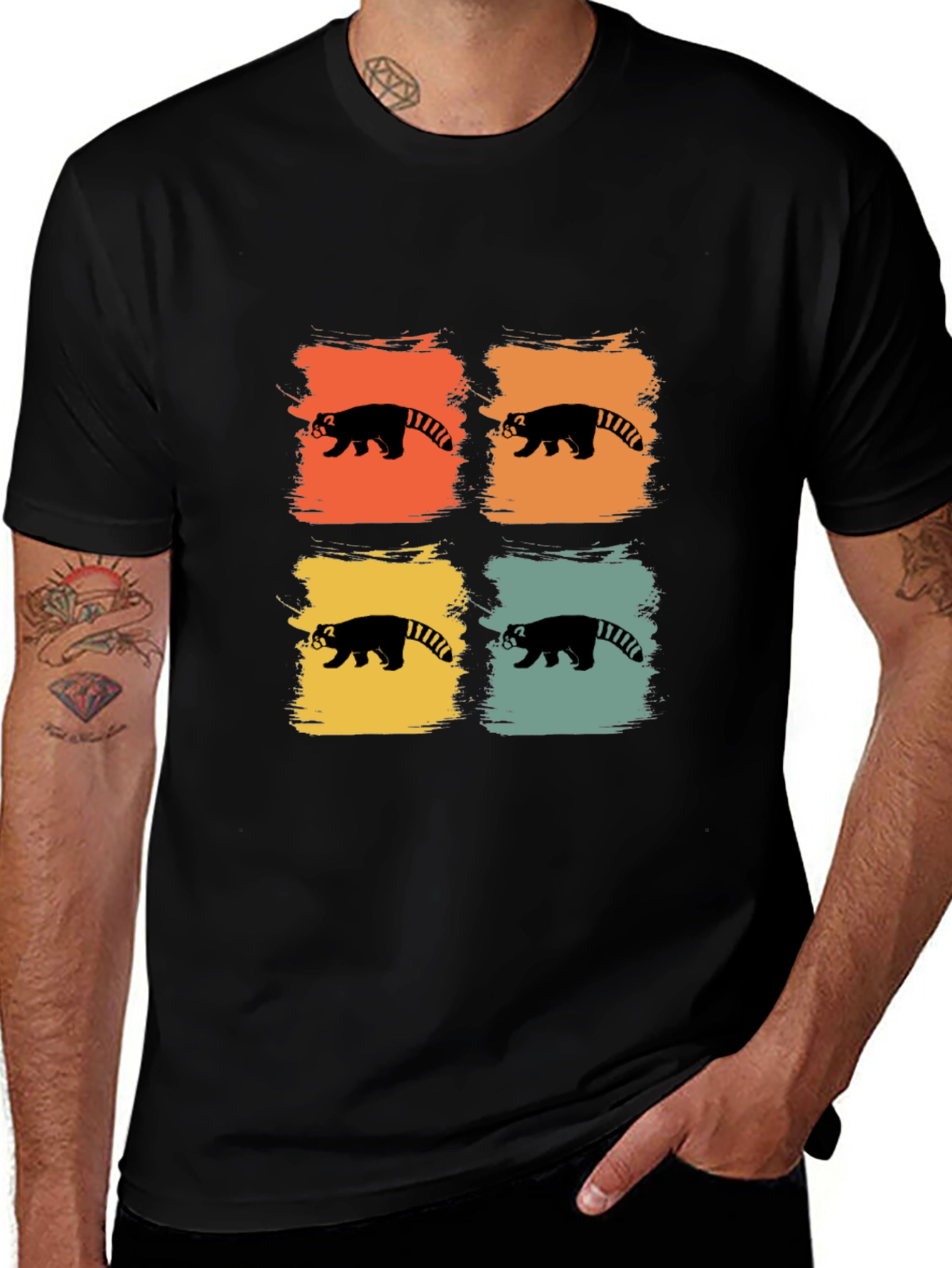 Red Panda Retro T-Shirt