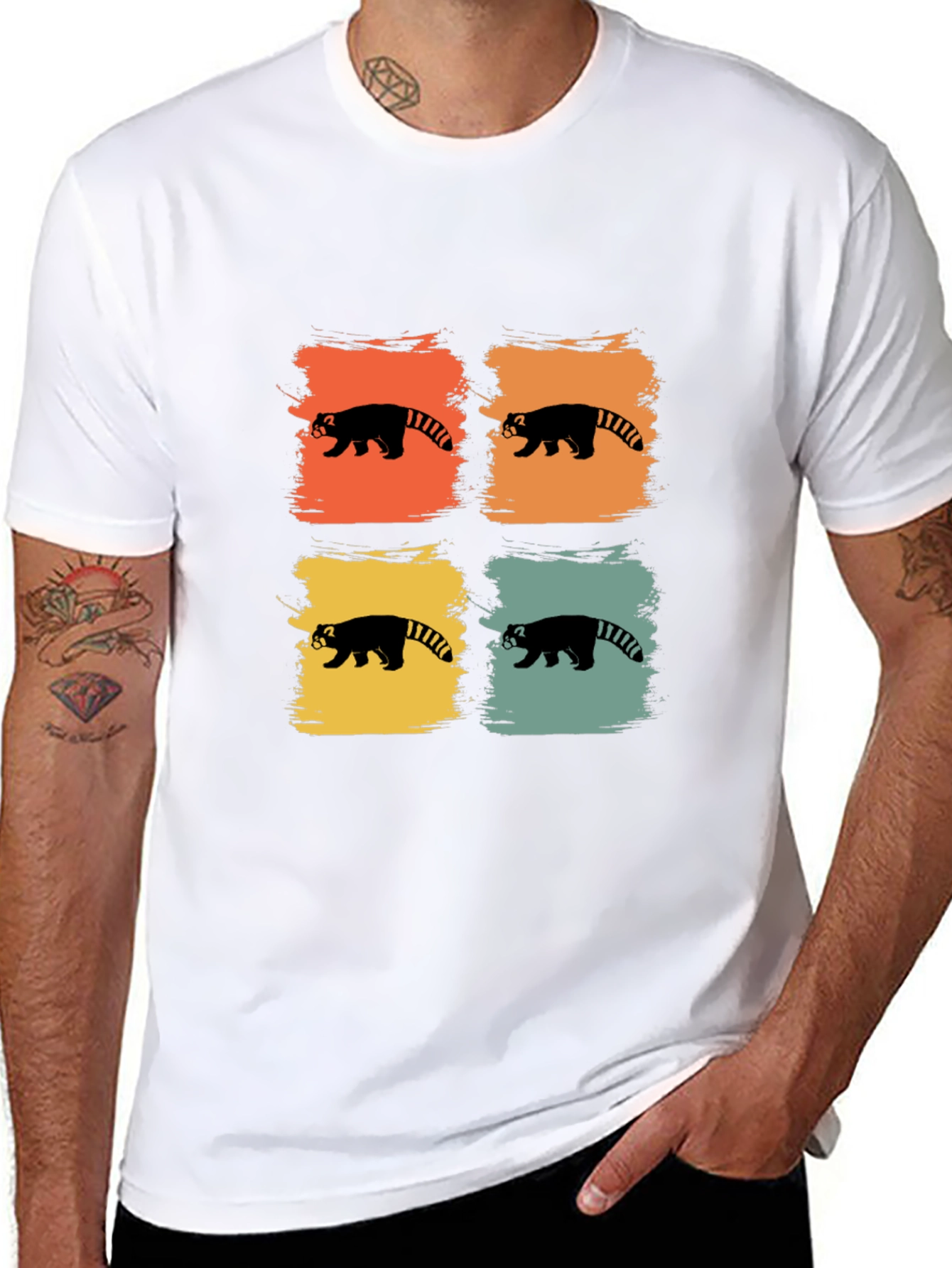Red Panda Retro T-Shirt