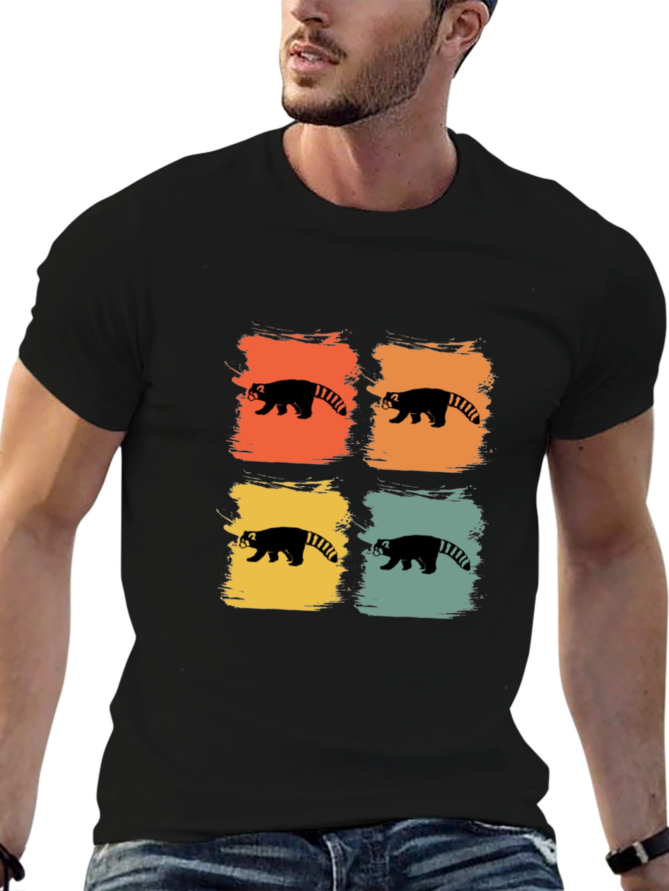Red Panda Retro T-Shirt
