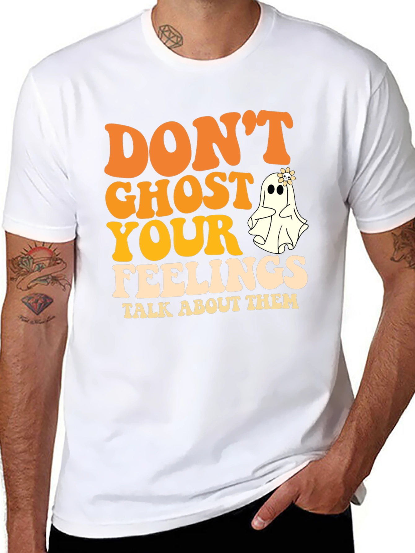 Retro Ghost Feelings T-Shirt