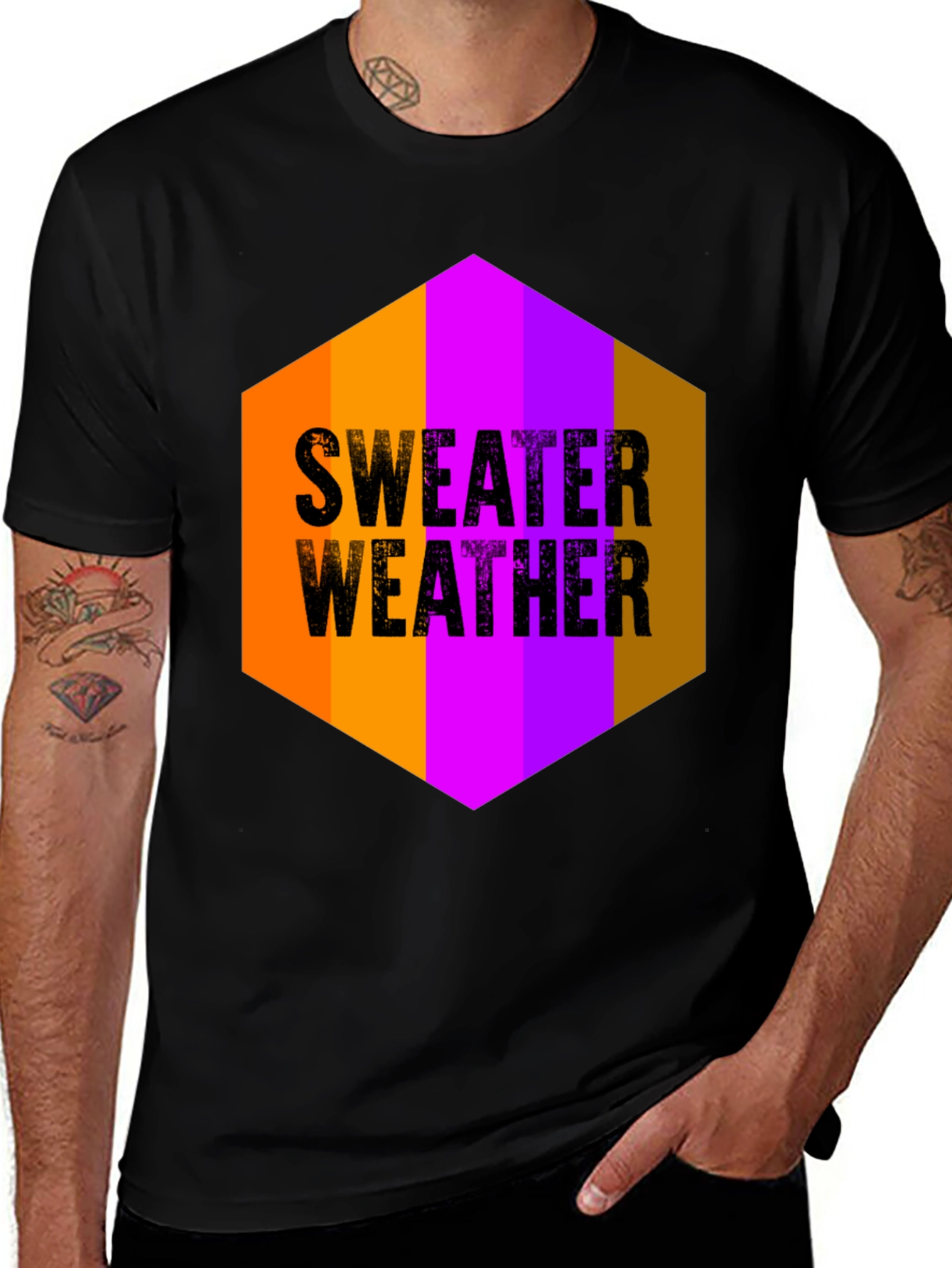Sweater Weather Graphic Tee - Soft Cotton Blend T-Shirt