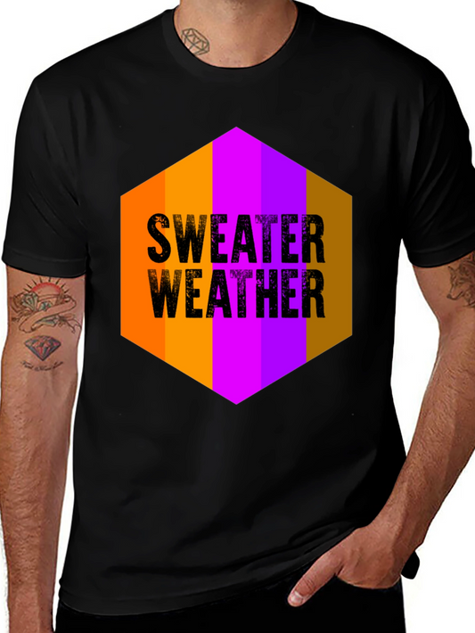 Sweater Weather Graphic Tee - Soft Cotton Blend T-Shirt