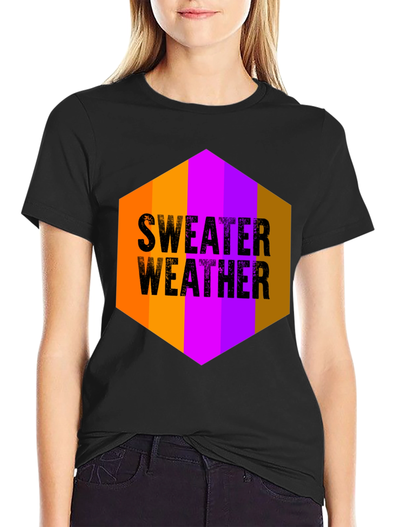 Sweater Weather Graphic Tee - Soft Cotton Blend T-Shirt