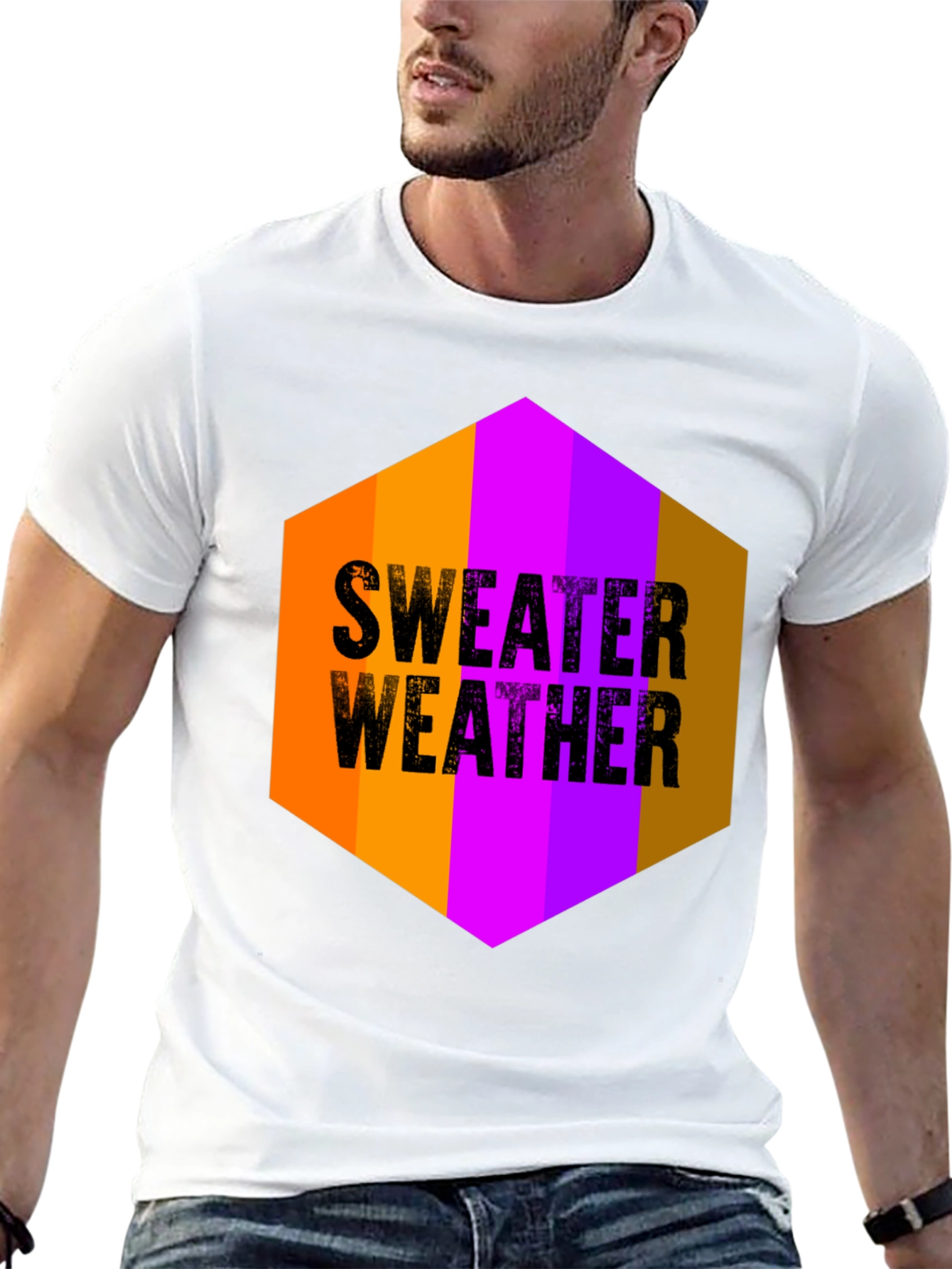 Sweater Weather Graphic Tee - Soft Cotton Blend T-Shirt