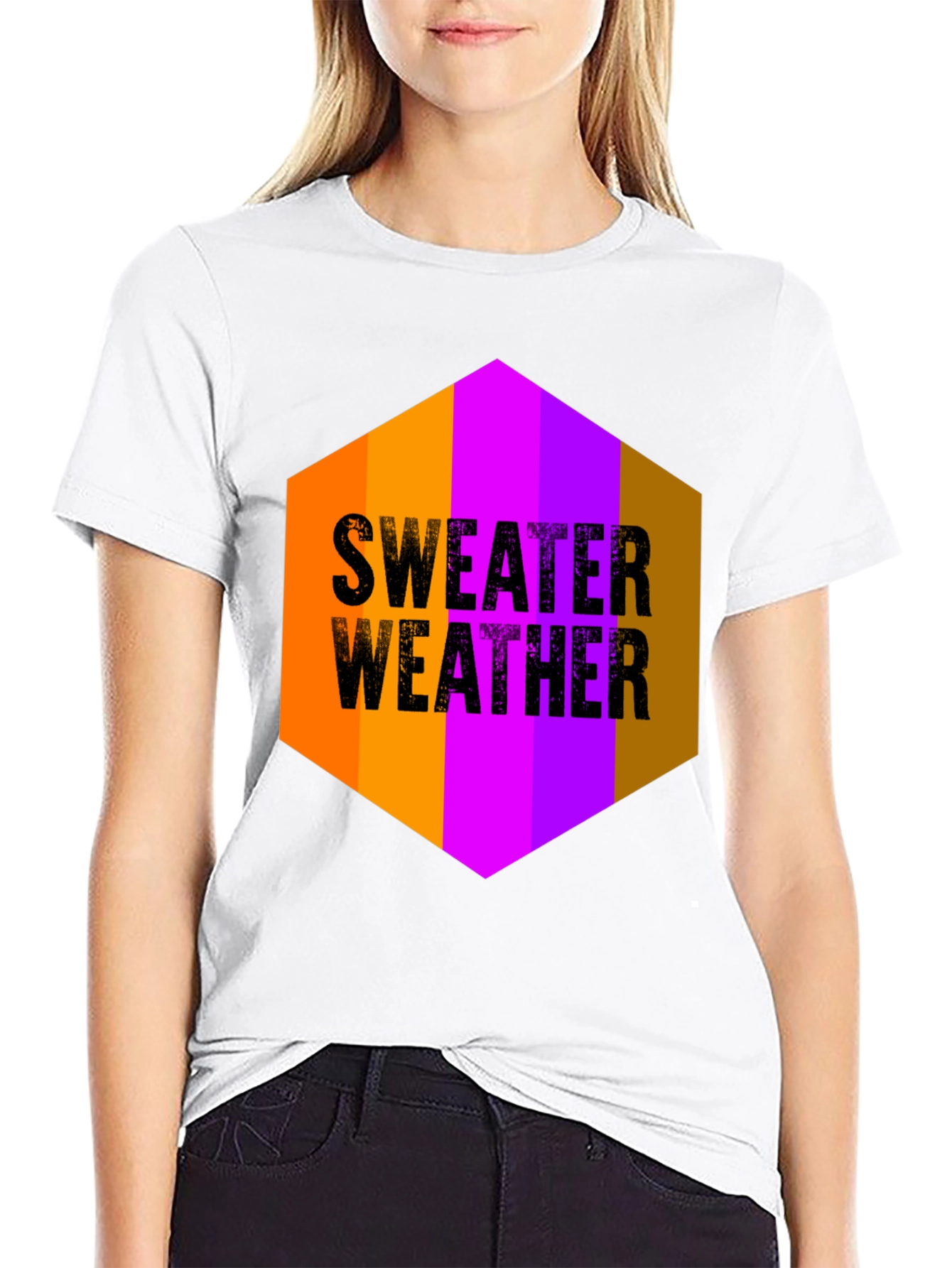 Sweater Weather Graphic Tee - Soft Cotton Blend T-Shirt
