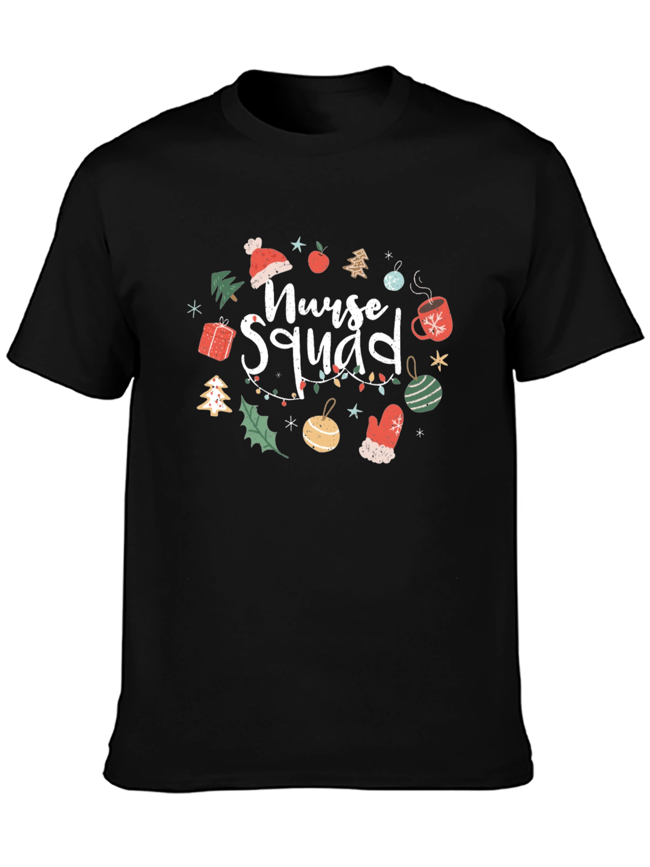 Nurse Squad Christmas Graphic T-Shirt