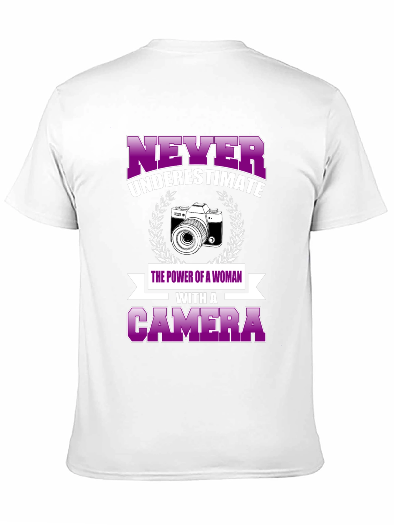 Never Underestimate Woman with Camera T-Shirt
