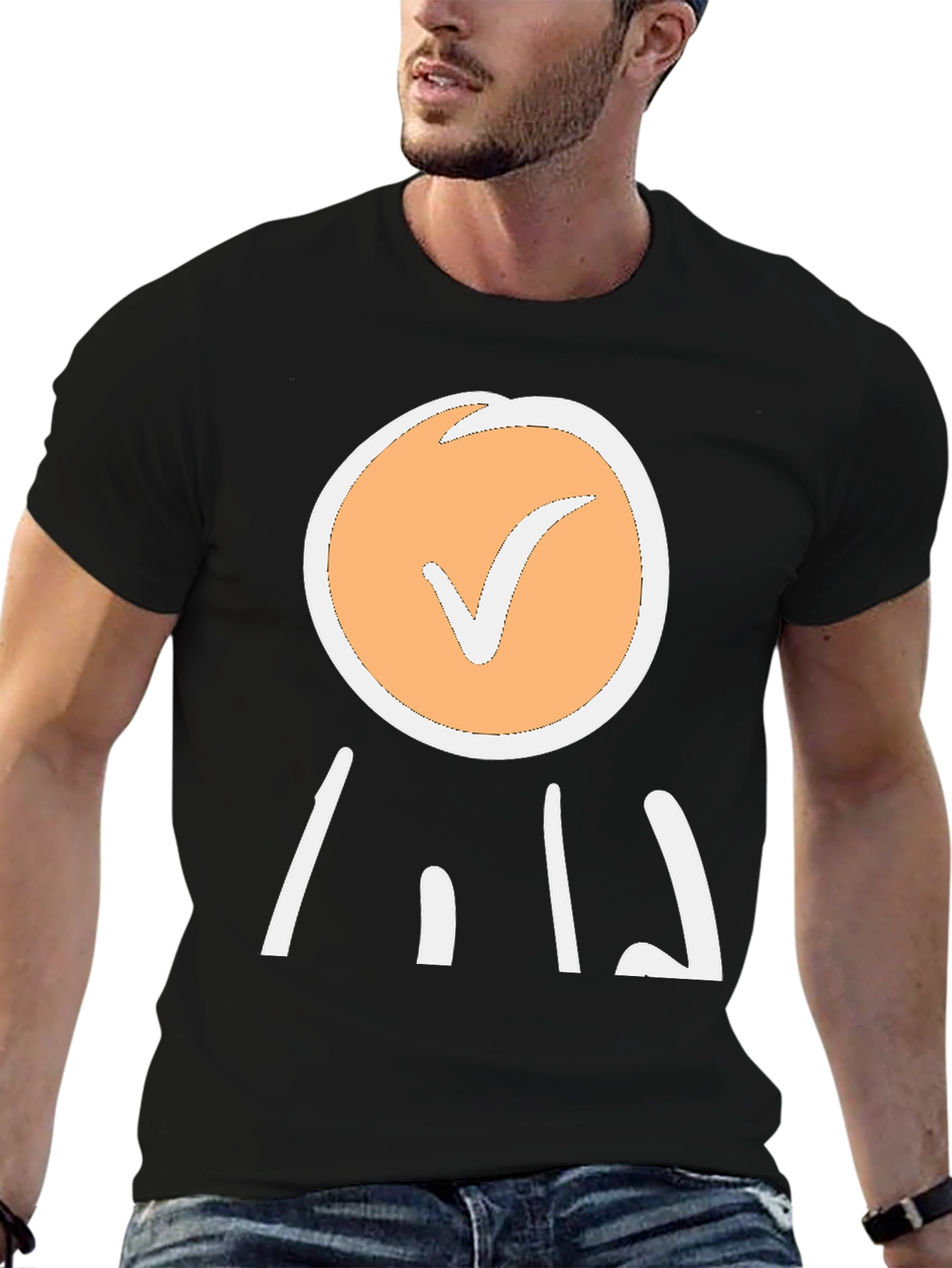 Checkmark Graphic Tee - Casual Style