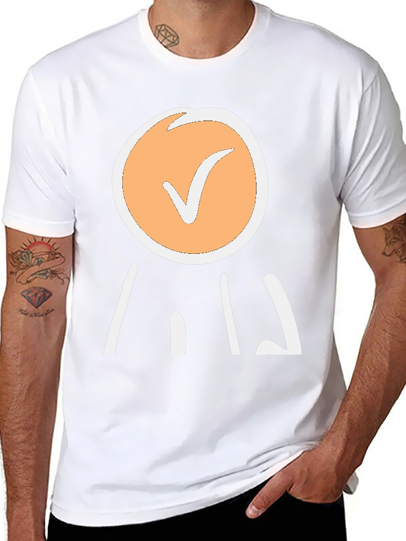 Checkmark Graphic Tee - Casual Style