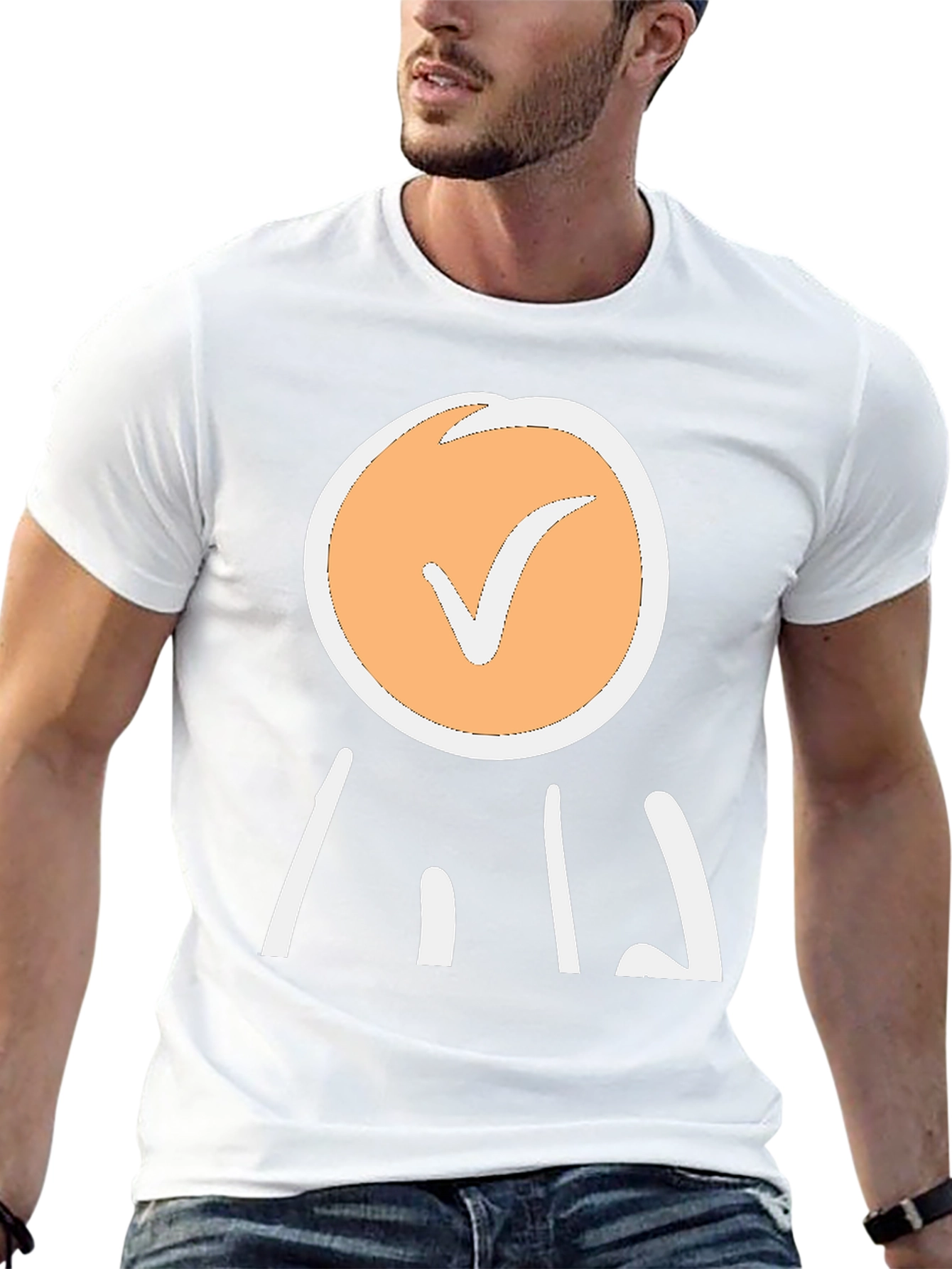 Checkmark Graphic Tee - Casual Style