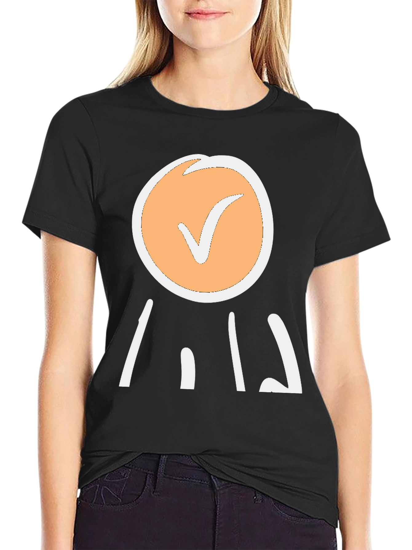 Checkmark Graphic Tee - Casual Style