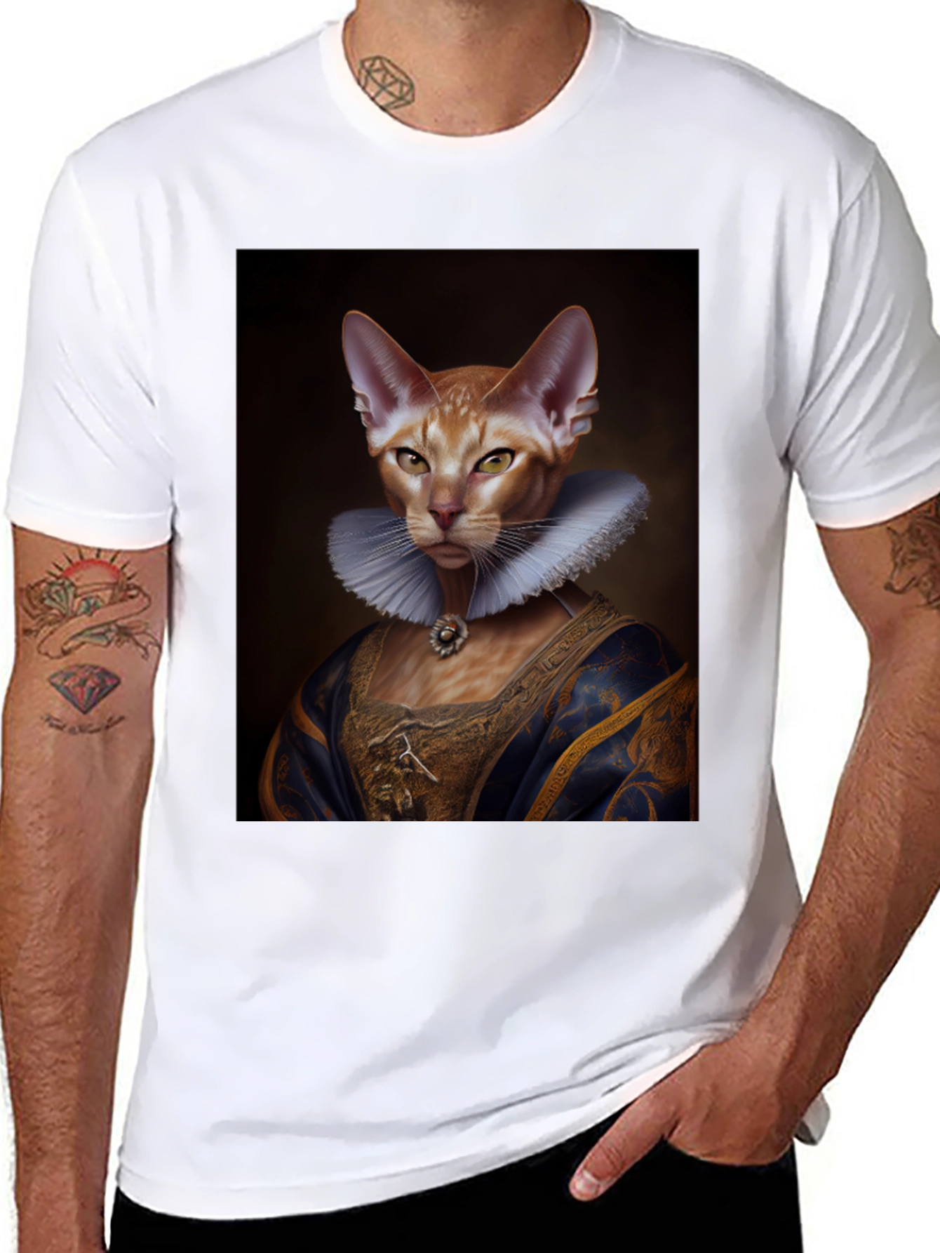 Royal Cat Portrait T-Shirt