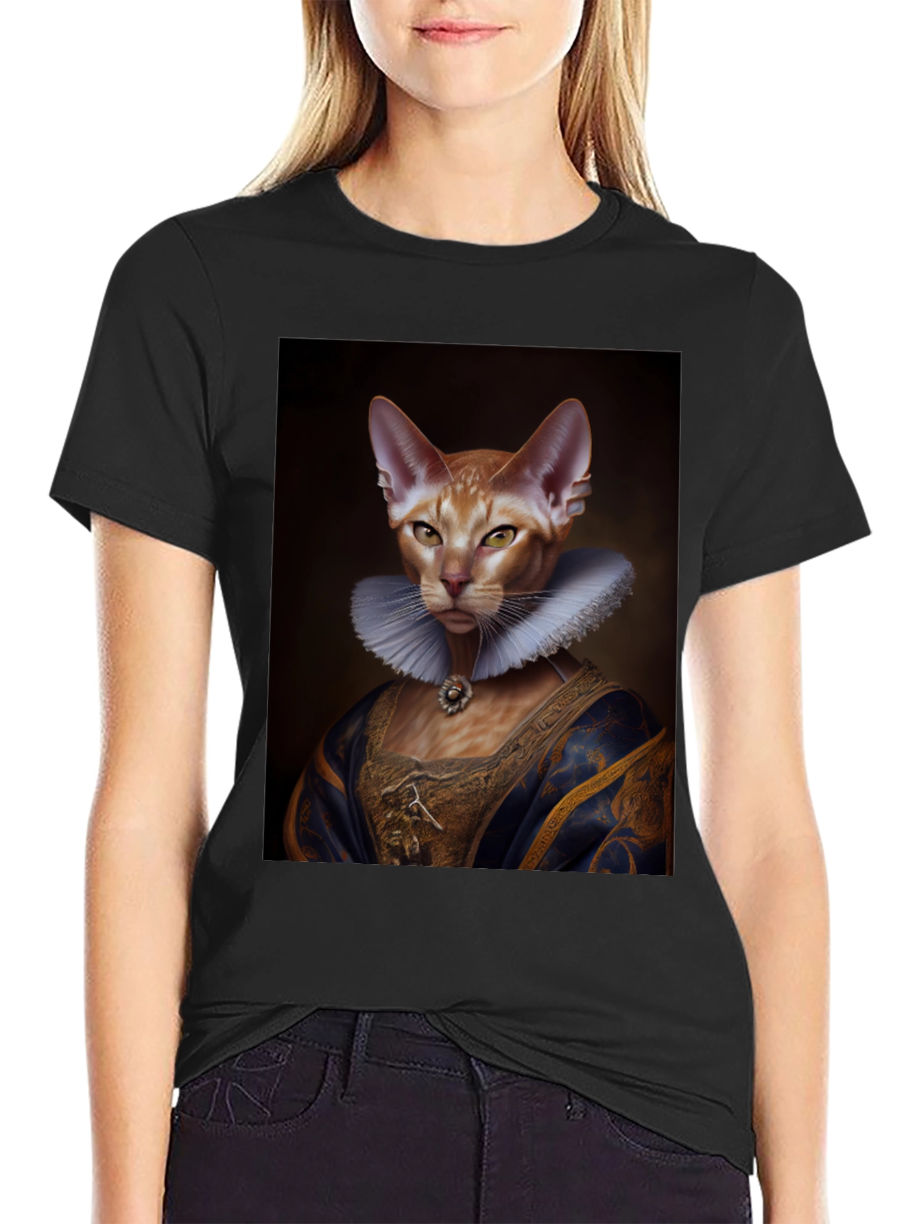 Royal Cat Portrait T-Shirt