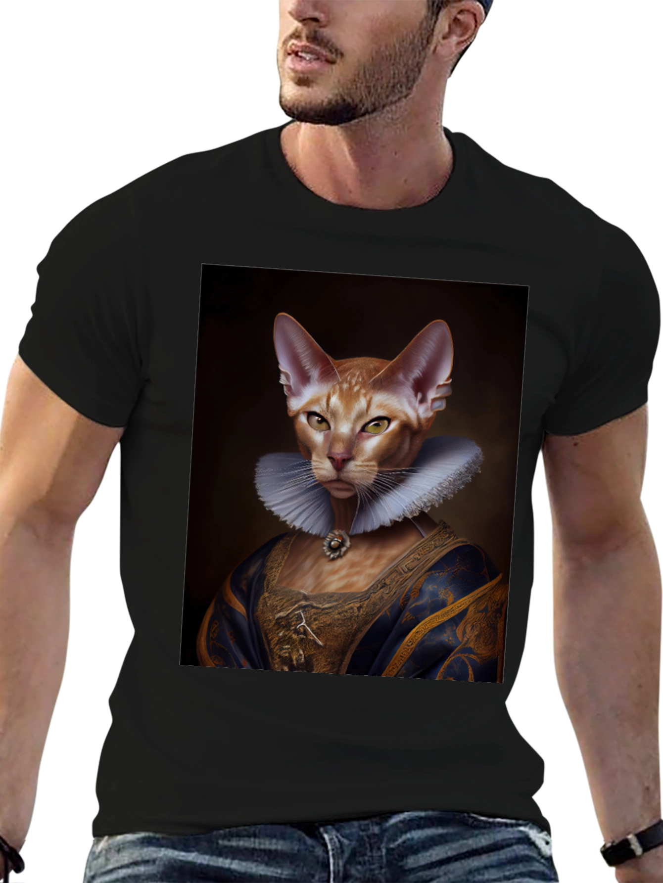 Royal Cat Portrait T-Shirt