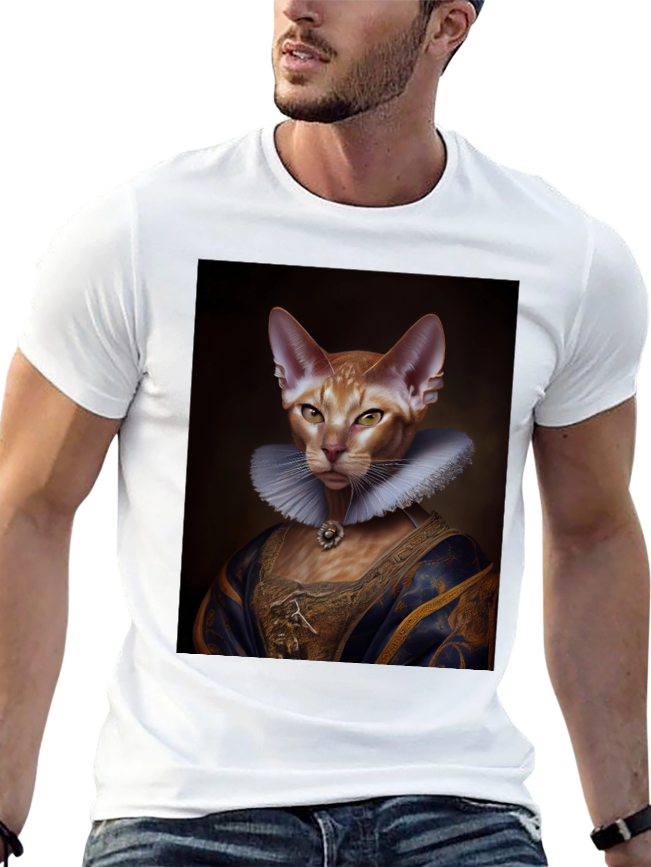 Royal Cat Portrait T-Shirt