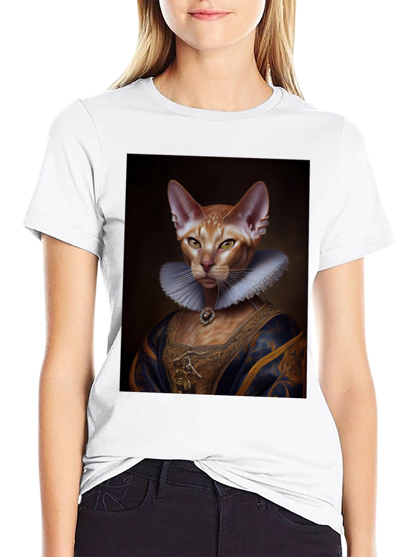 Royal Cat Portrait T-Shirt