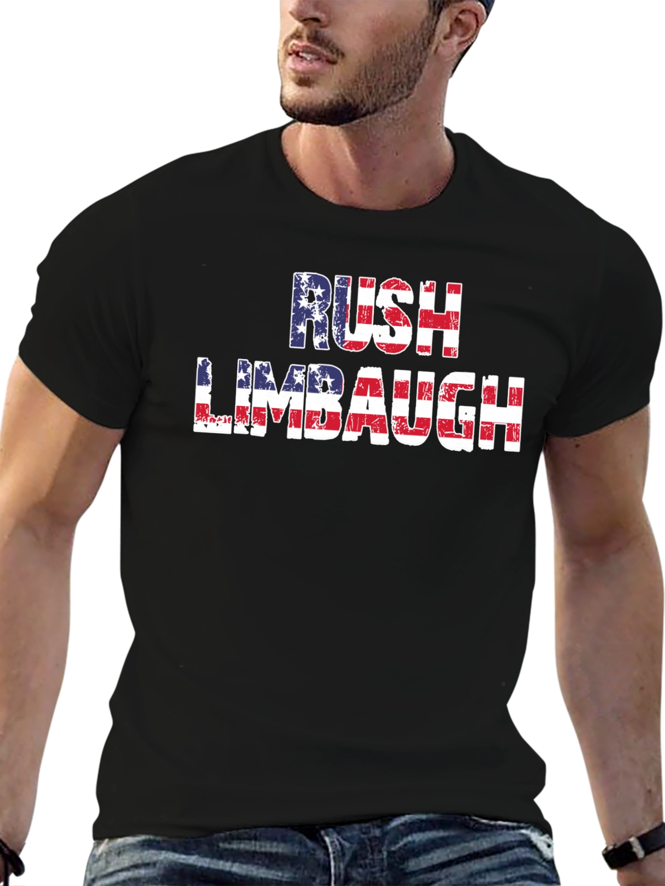 Rush Limbaugh American Flag T-Shirt