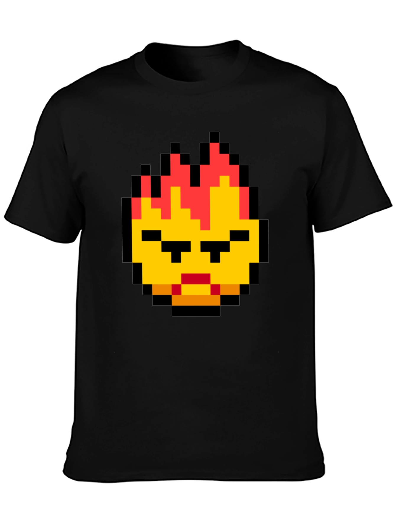 Pixel Art Angry Face T-Shirt