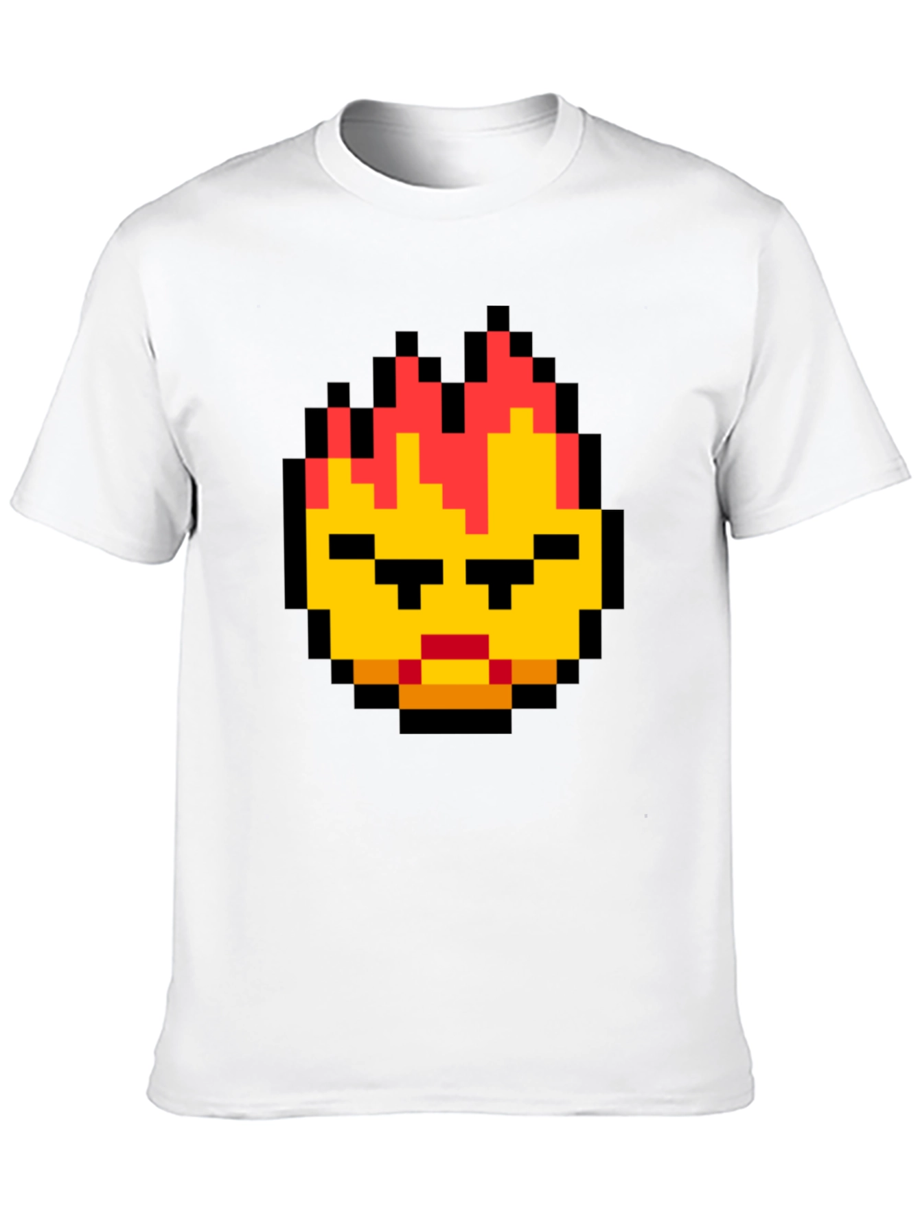Pixel Art Angry Face T-Shirt
