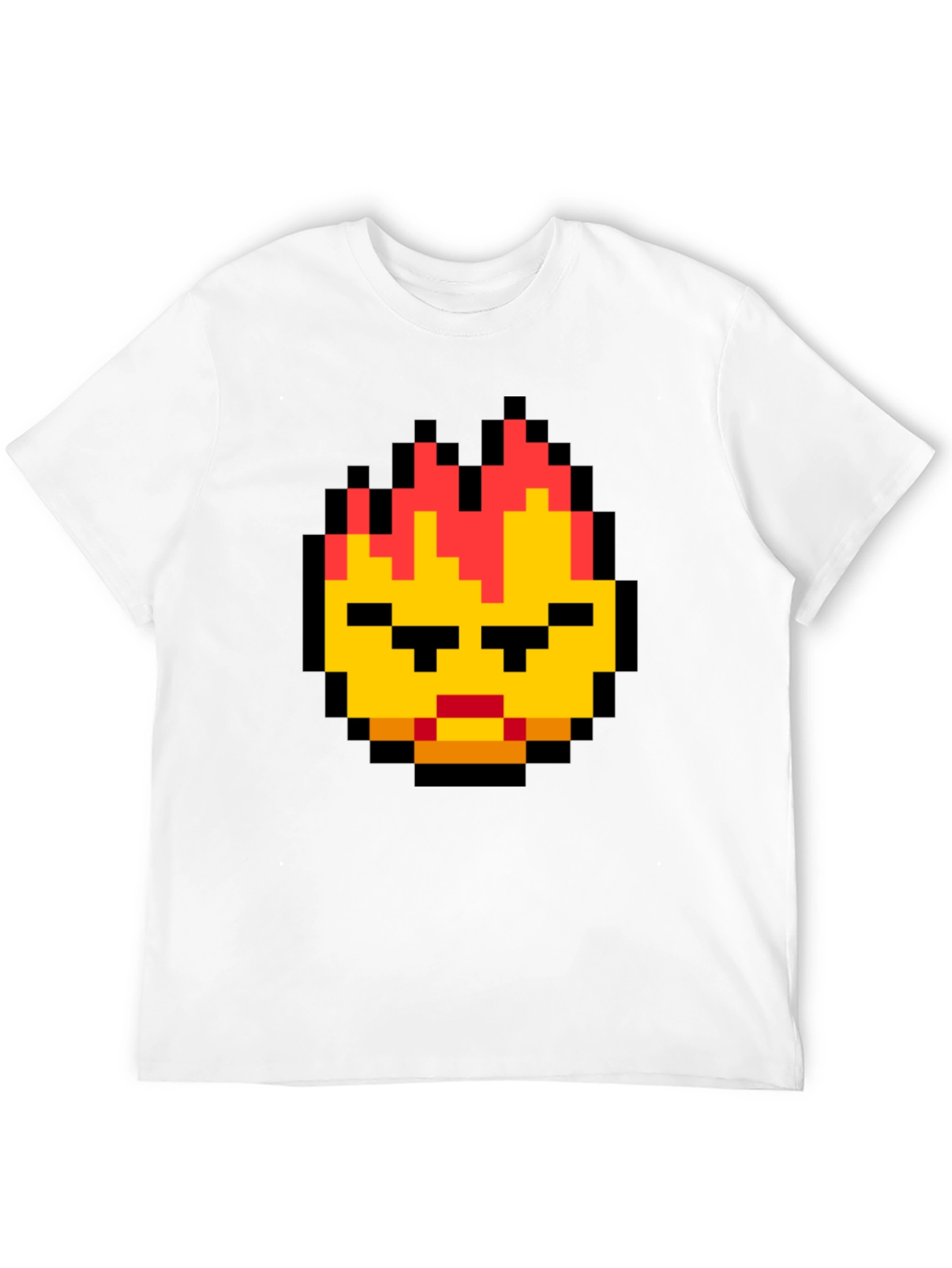 Pixel Art Angry Face T-Shirt